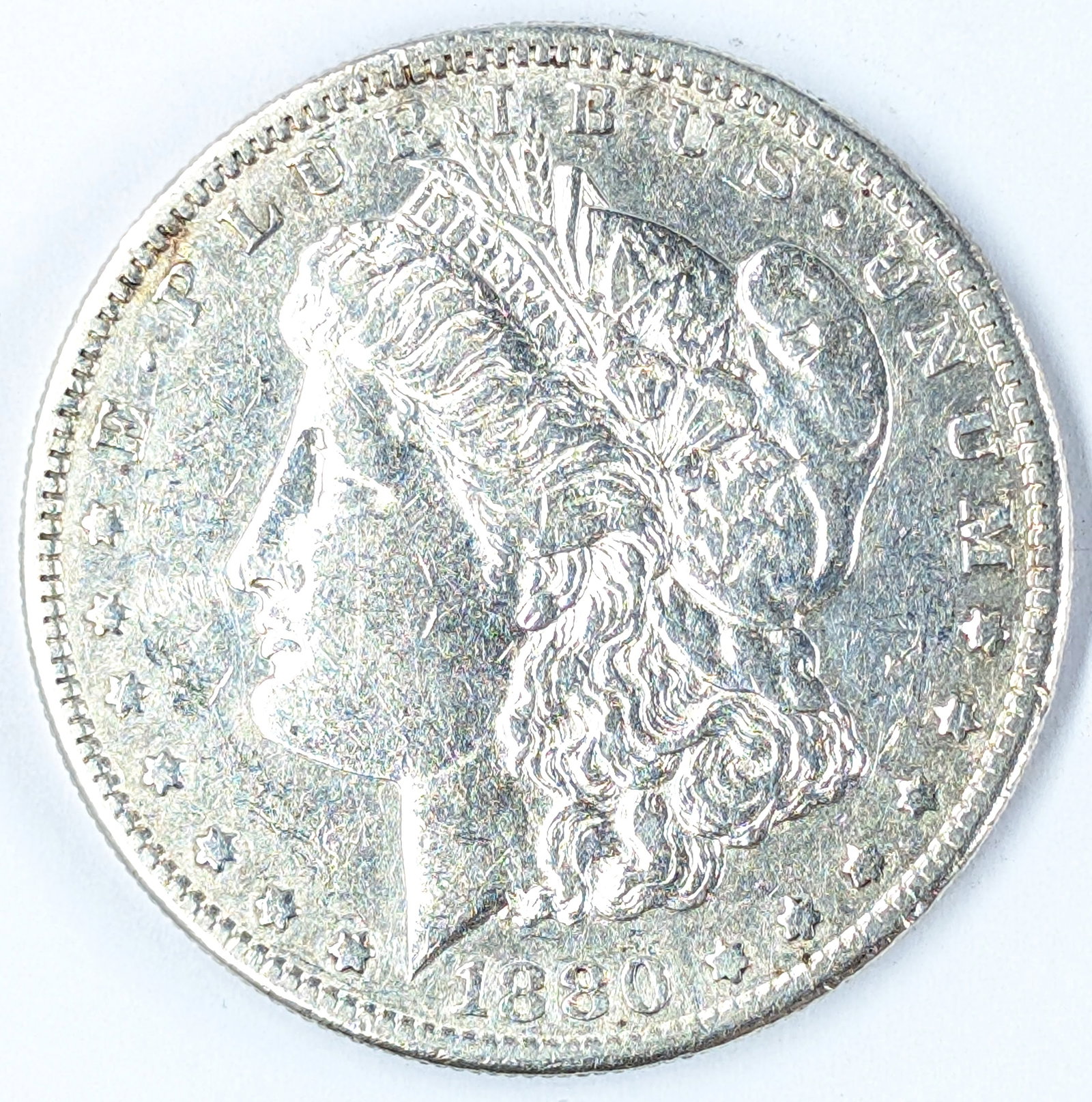 1880-S Morgan Silver Dollar: Silver