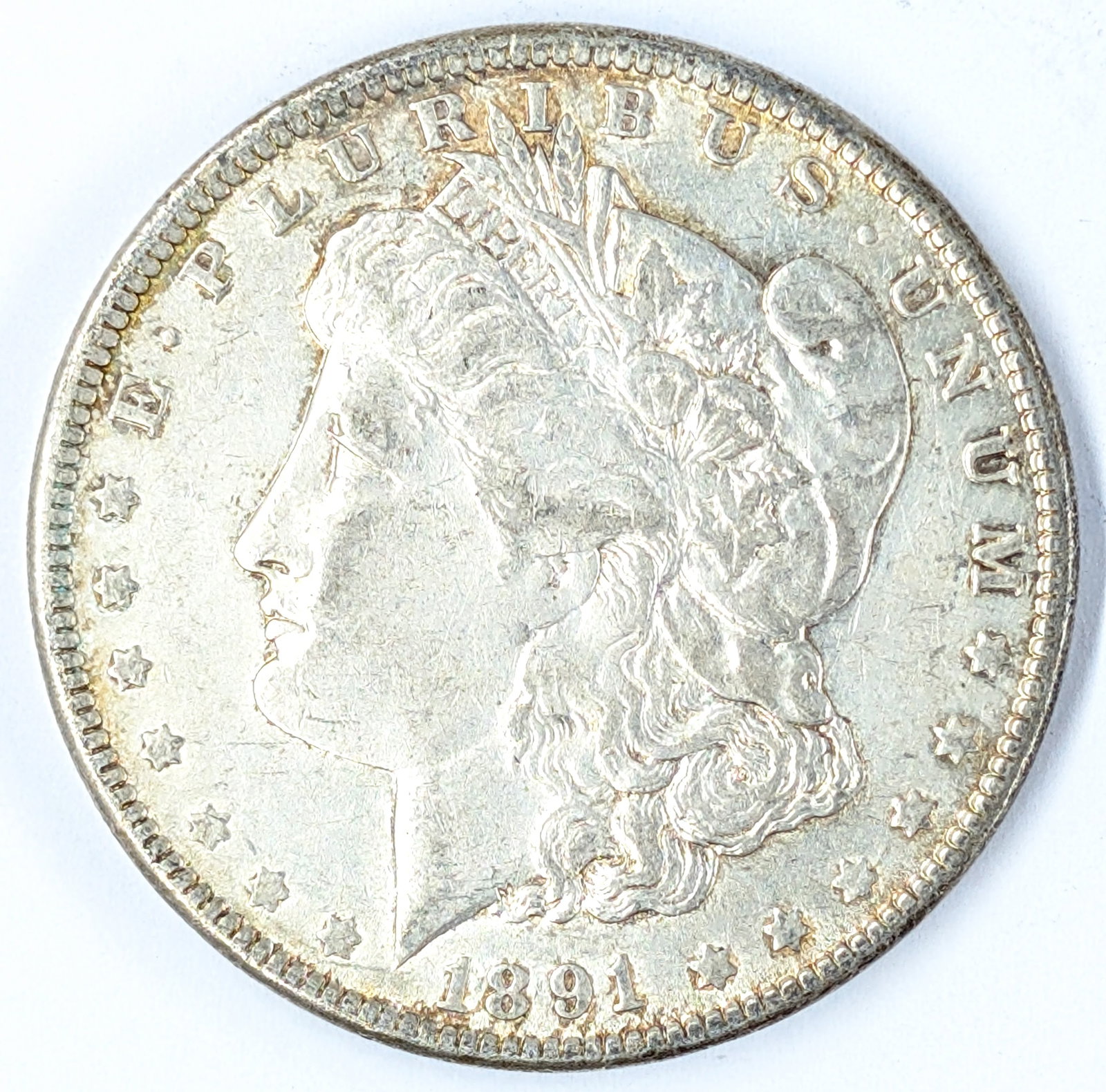 1891 Morgan Silver Dollar: Silver