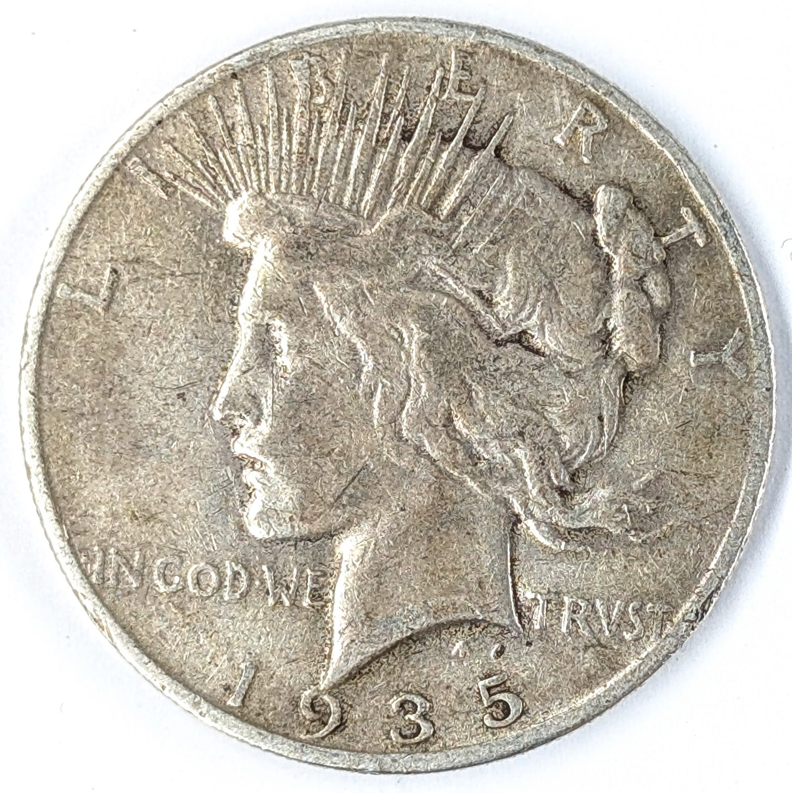 1935-S Silver Peace Dollar: Silver