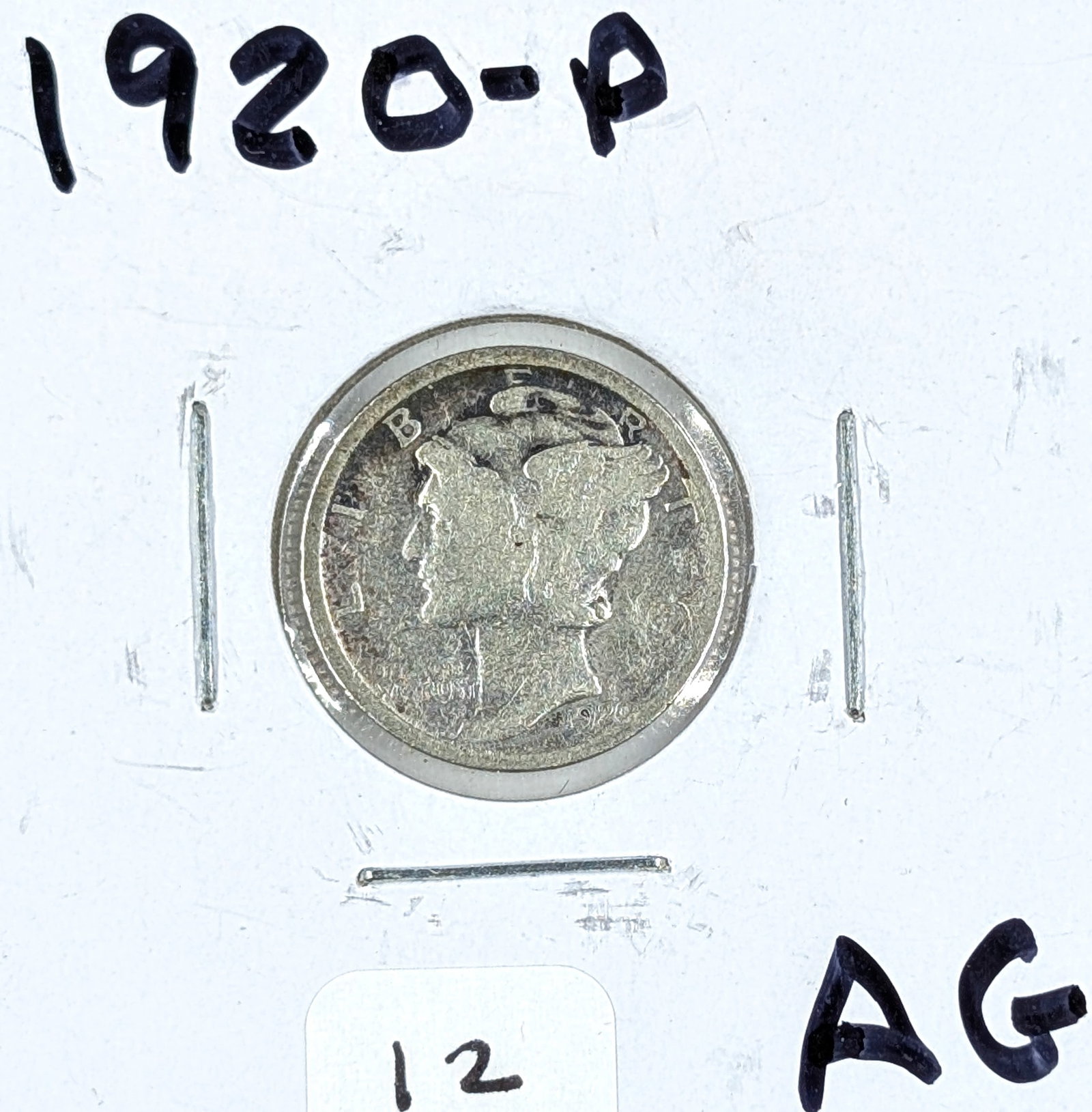 1920 Silver Mercury Dime: Silver