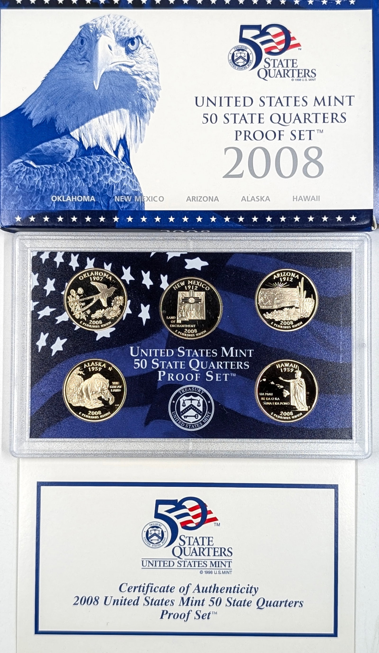 2008 US Mint 50 State Quarters Proof Set (1 of 2)