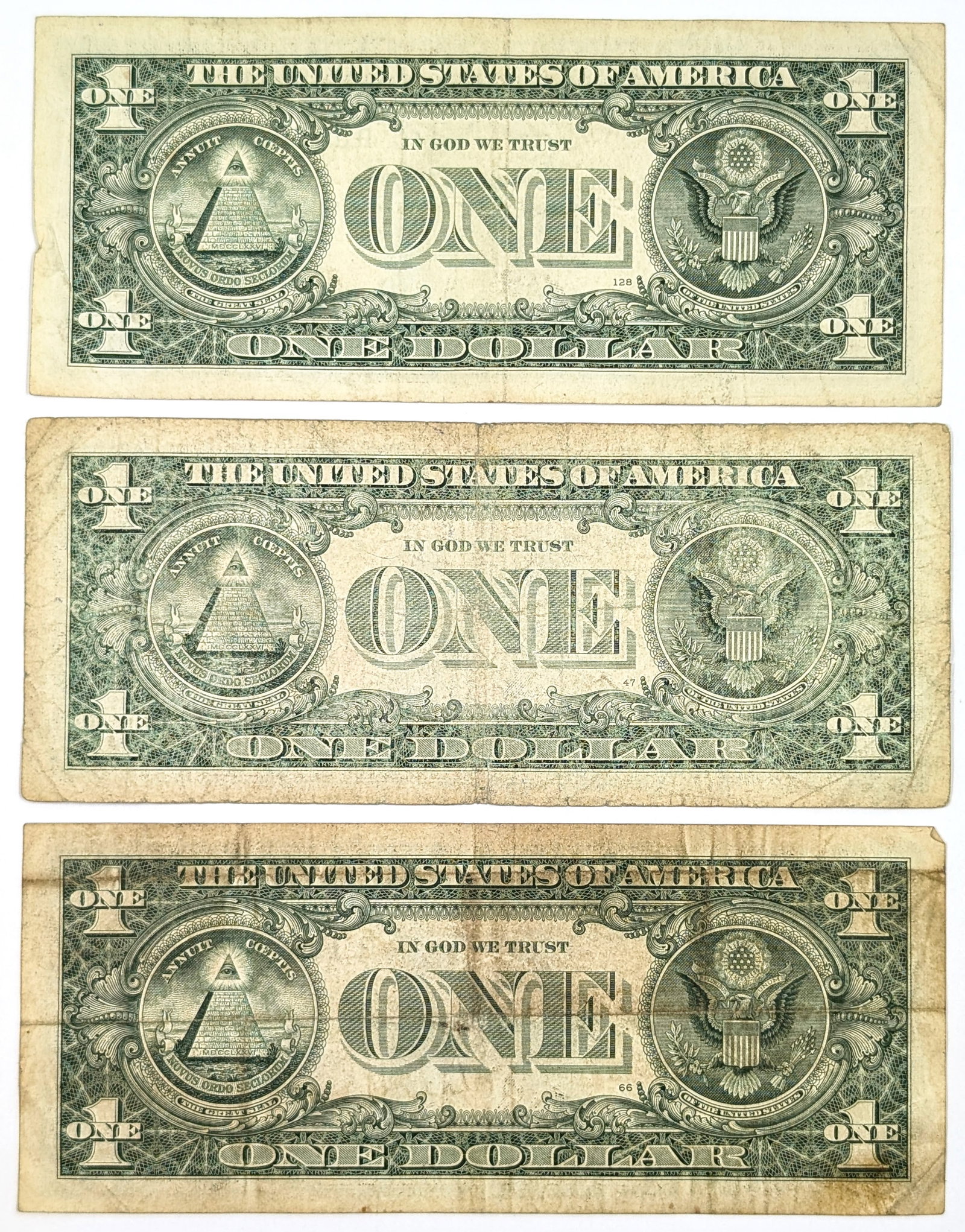 Lot of 3 $1 Notes - Star Notes 2009-2017 - 2