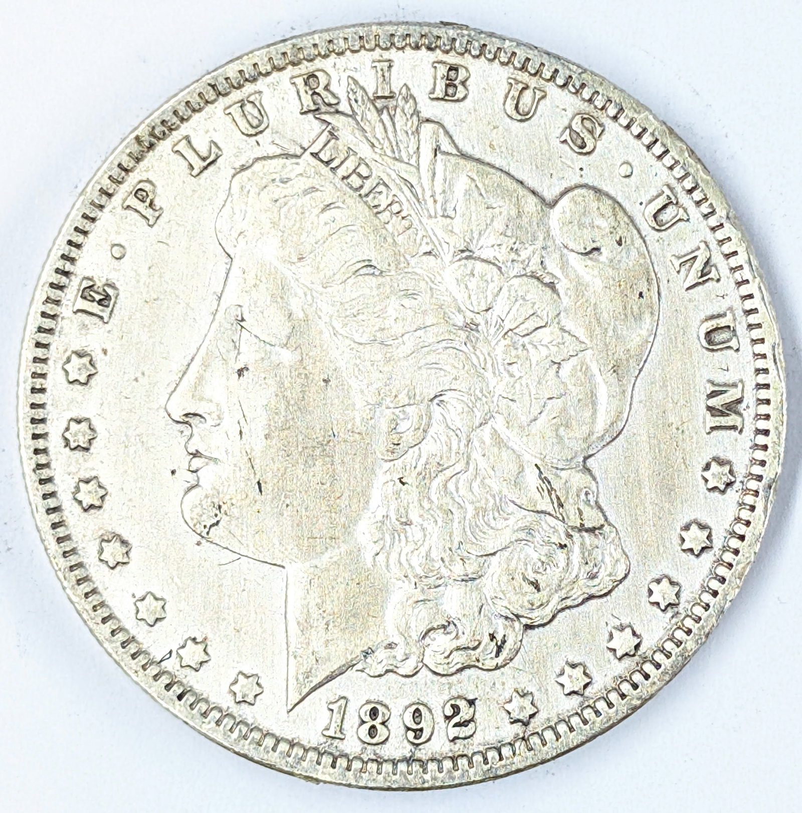 1892-O Morgan Silver Dollar: Silver