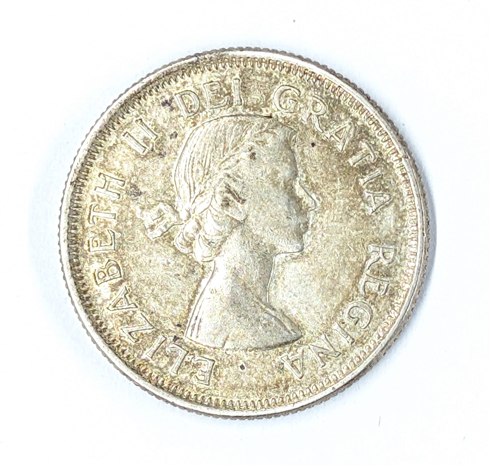 1960 Silver Canadian Quarter: 80% Silver