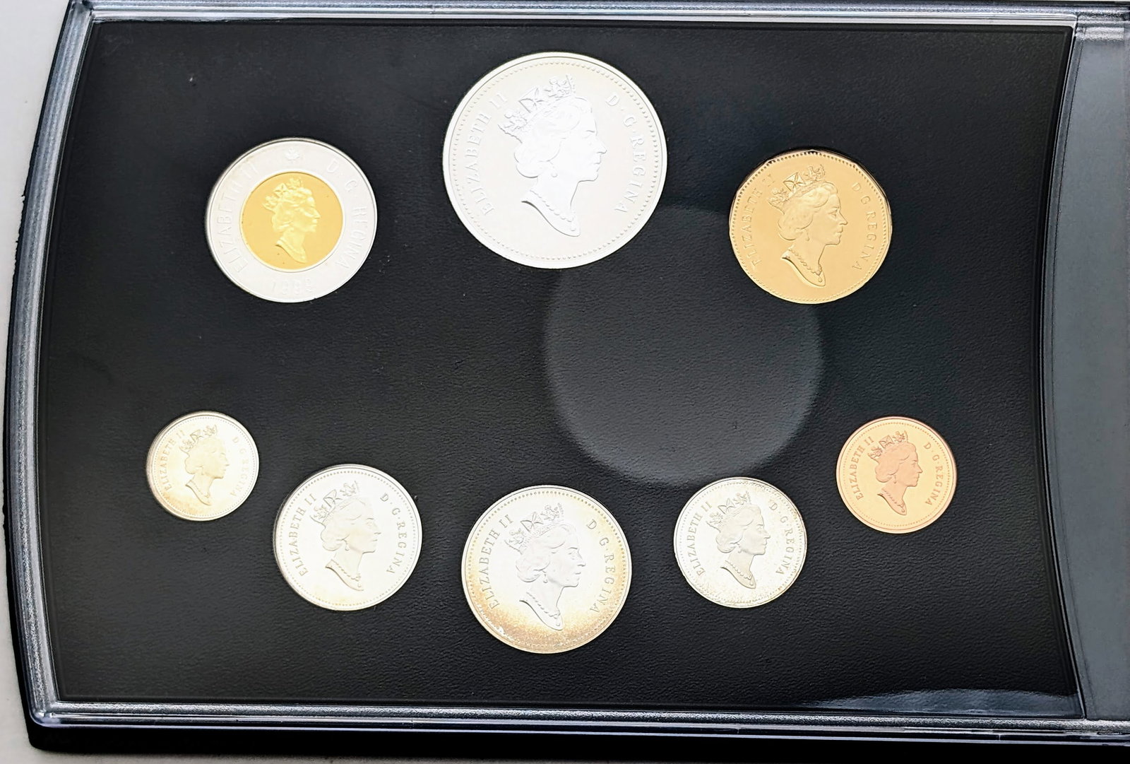 1999 Silver Royal Canadian Mint Proof Set w/ Silver Dollar, Half, Quarter, Dime & Nickel - 3