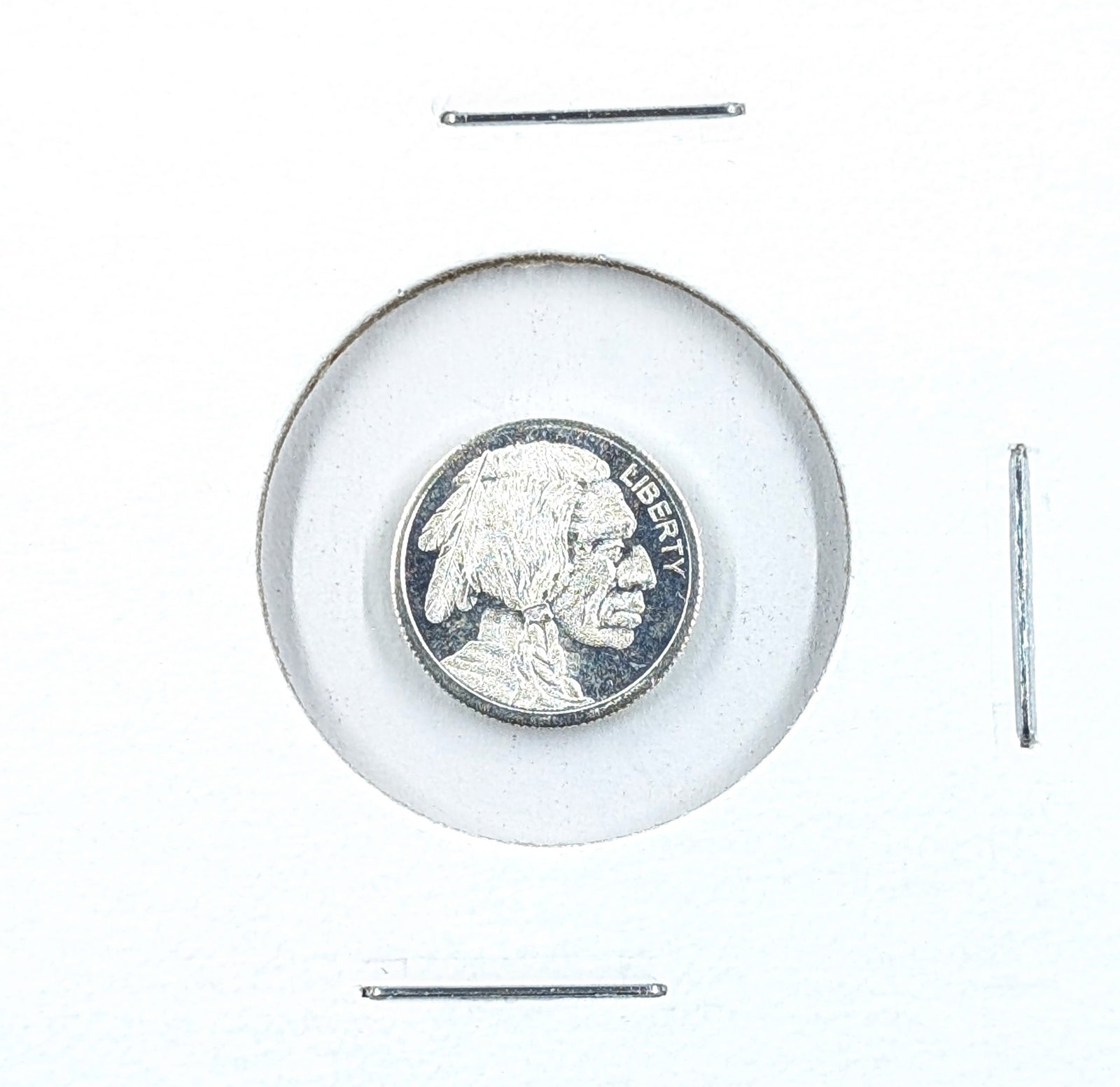 1 Gram Fine .999 Silver Round- Indian: Silver