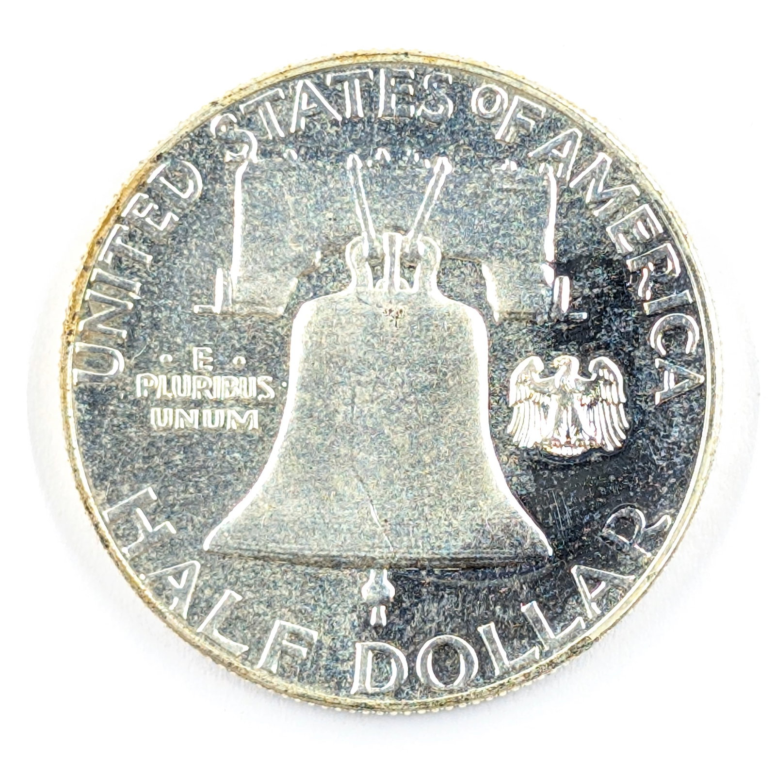 1963 Silver Franklin Half Dollar- Proof, Toning on Rim - 2