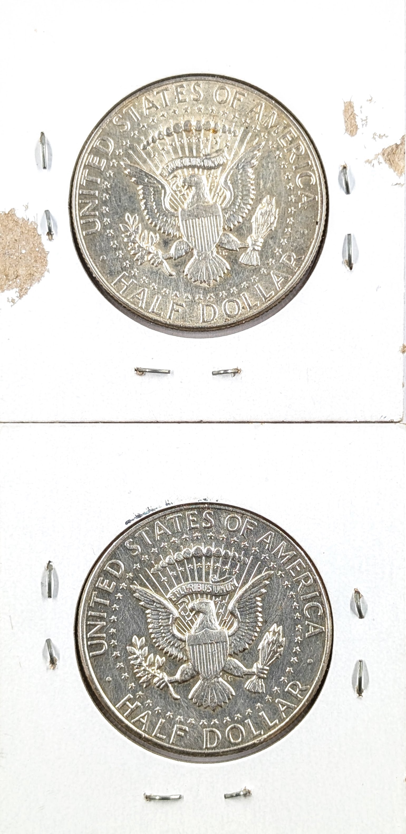 Lot of 2 Silver 1964 John F Kennedy Half Dollars - 2