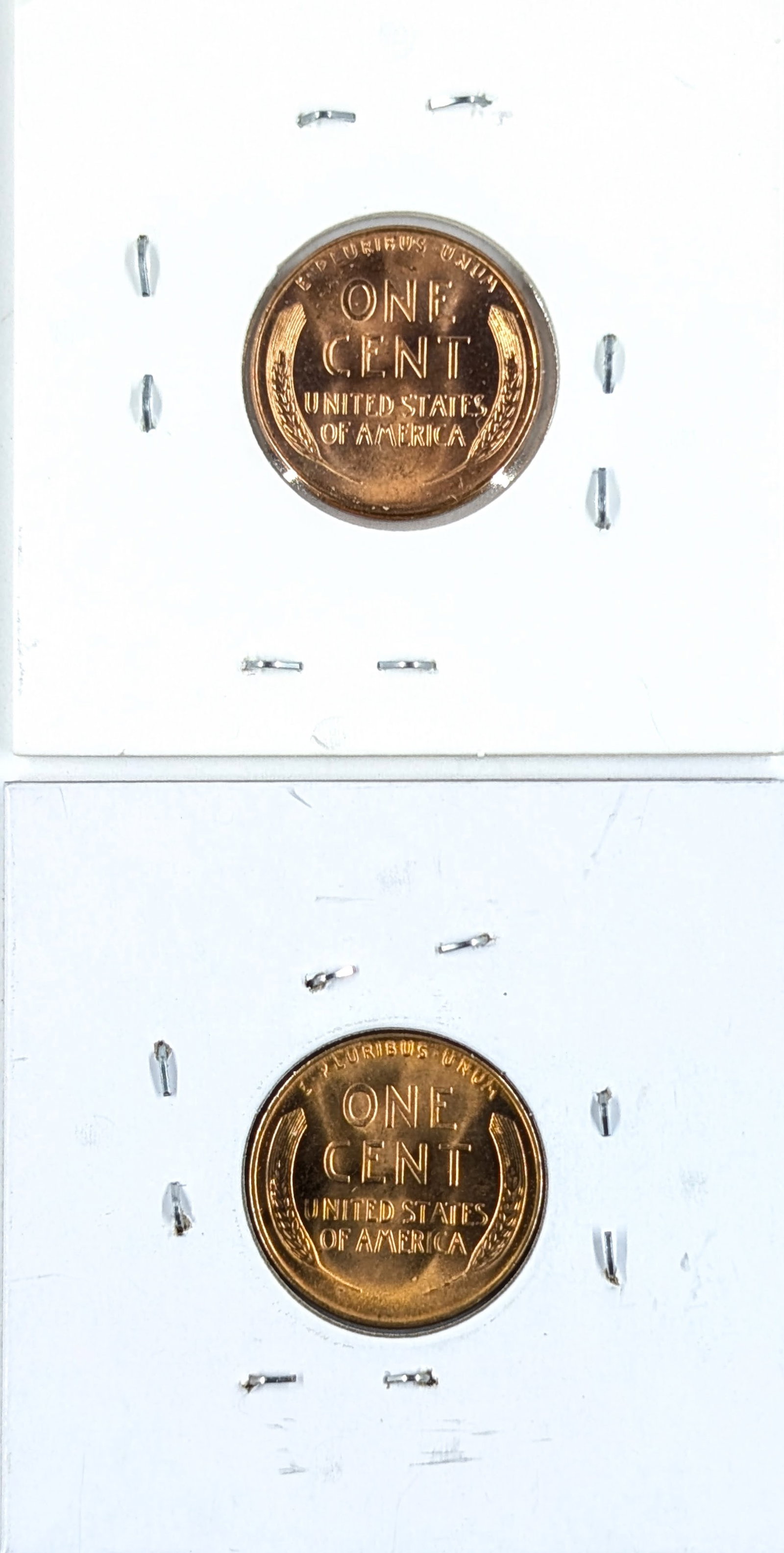Lot of 2 Uncirculated Wheat Cents- 1938-D, 1939 - 2