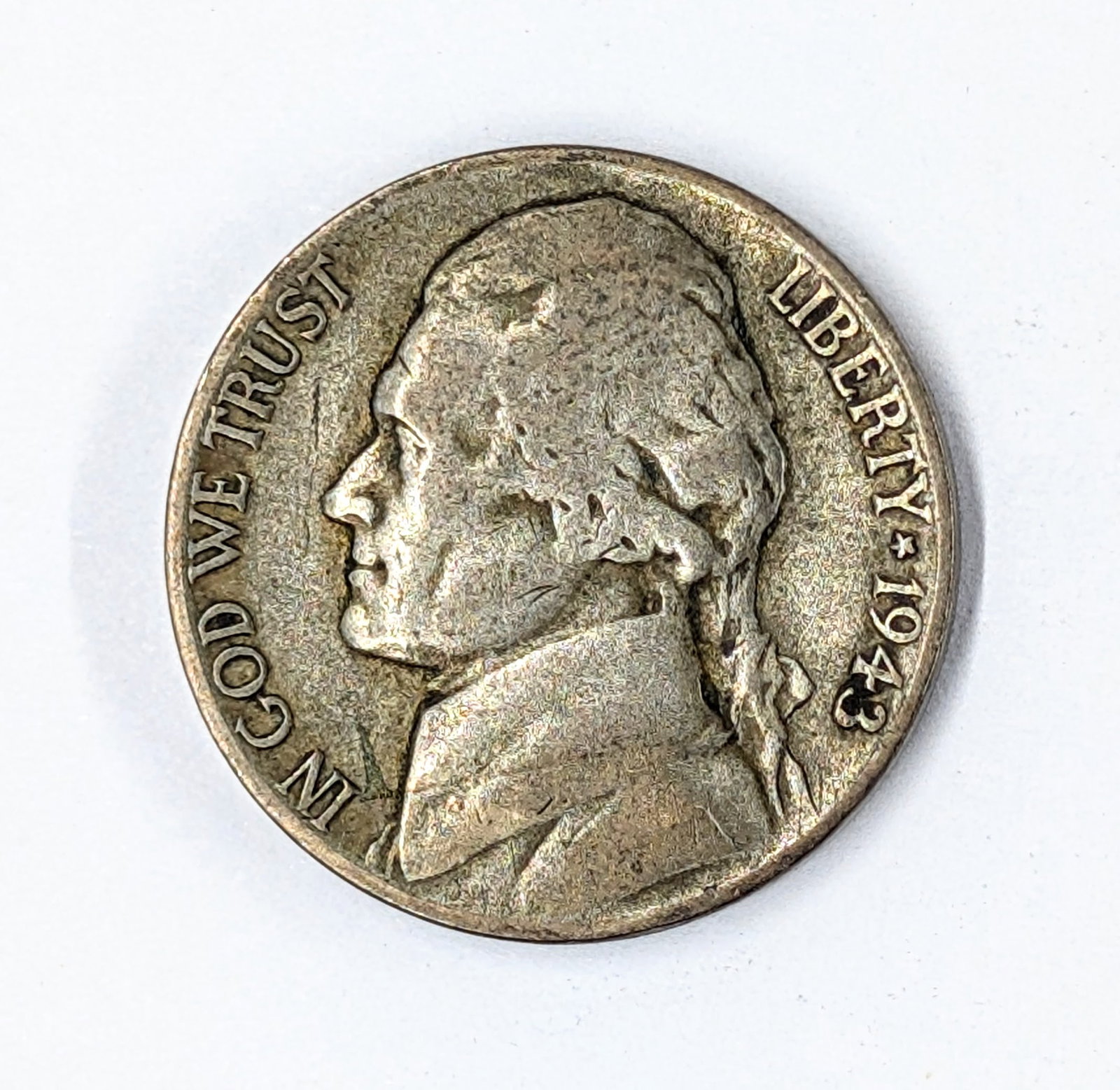 1943 Silver War Nickel: 35% Silver