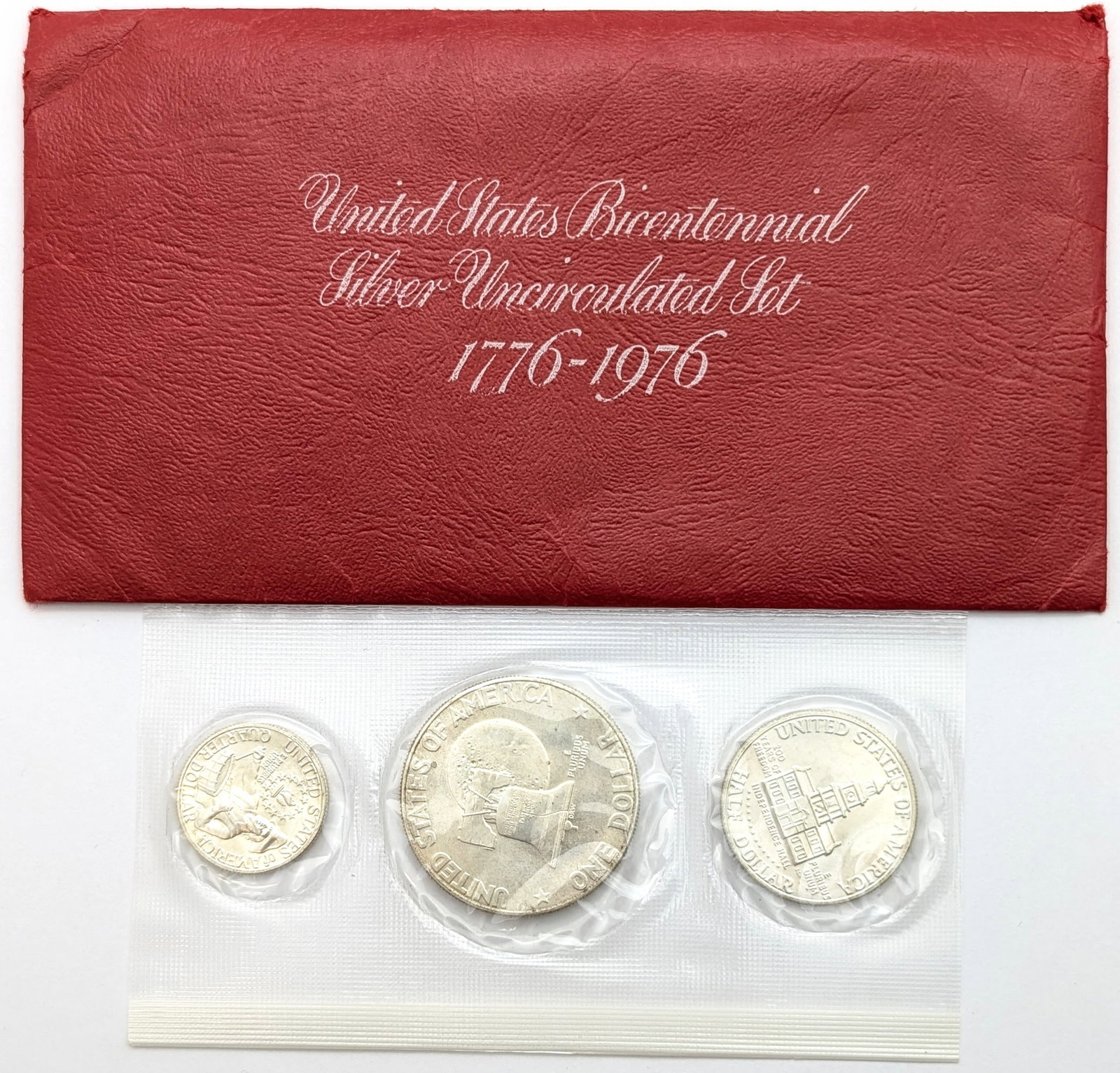 1976 US Mint Bicentennial Silver Uncirculated 3-Coin Set - 2