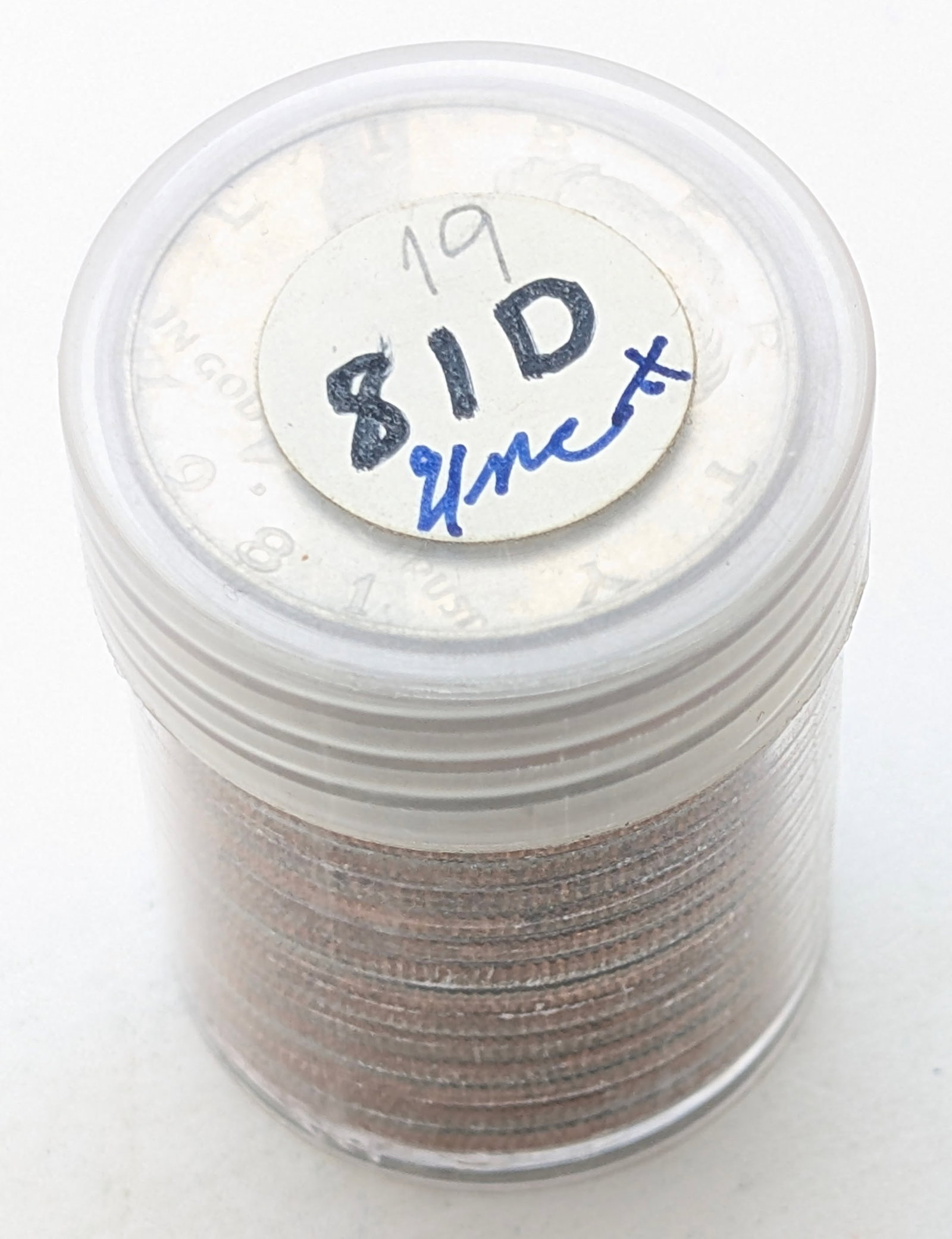 Tube of 20 1981 John F. Kennedy Half Dollars- Uncirculated - 4