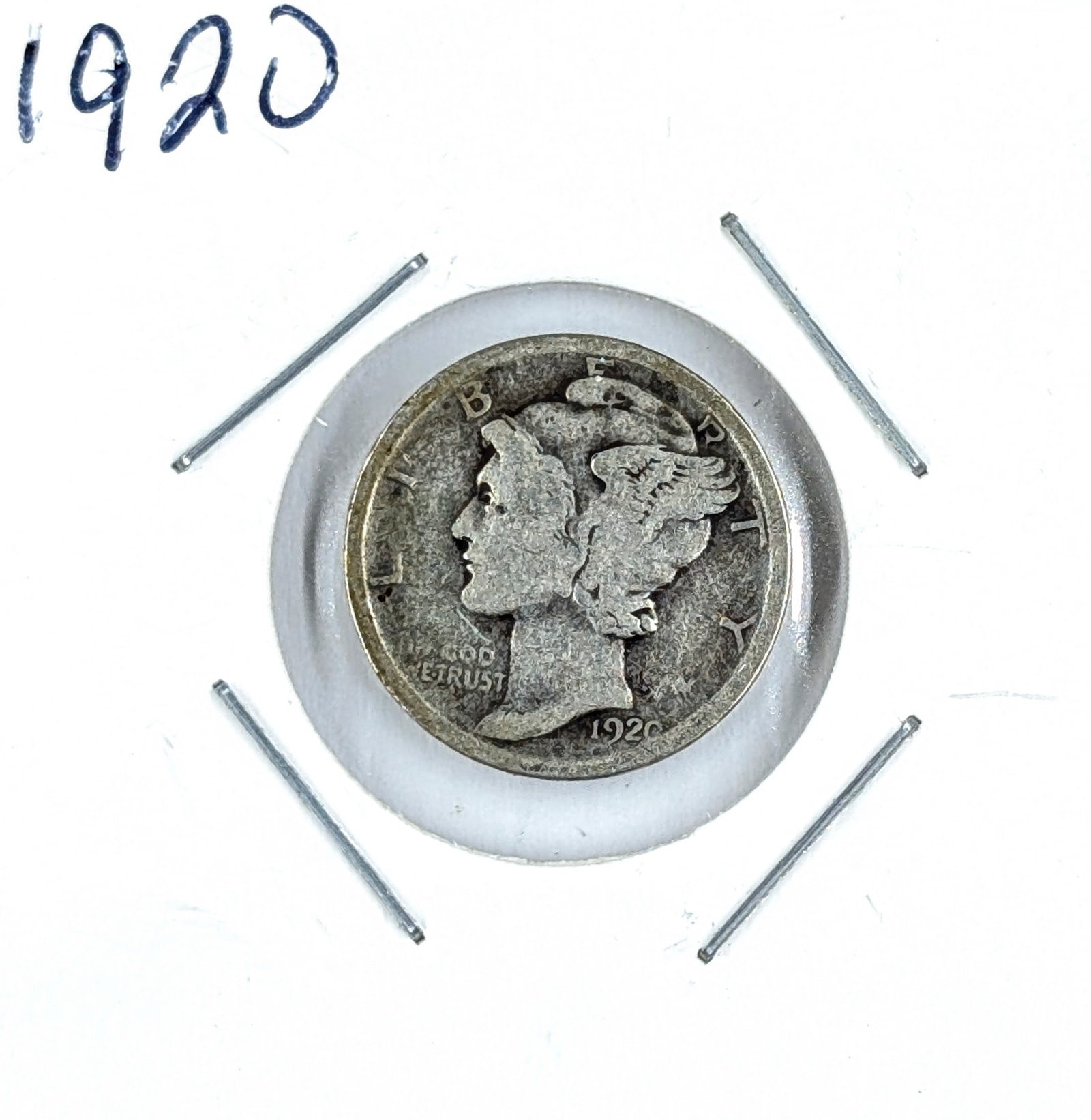 1920 Silver Mercury Dime: Silver