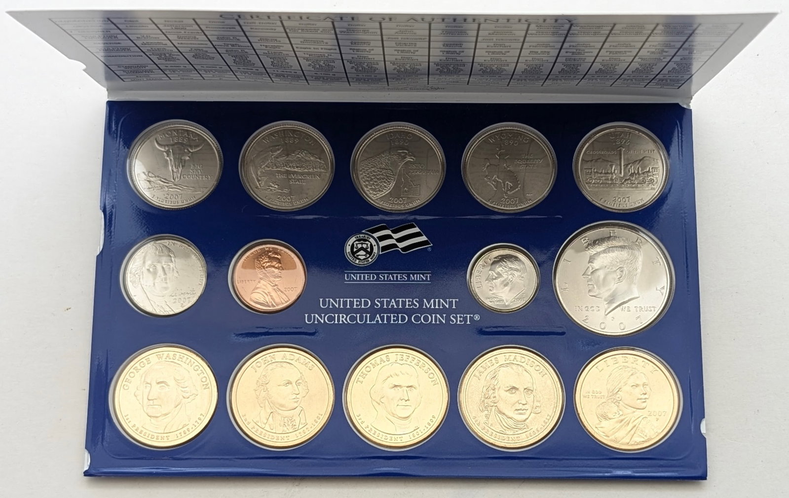 2007 P US Mint Uncirculated Coin Set: Coin