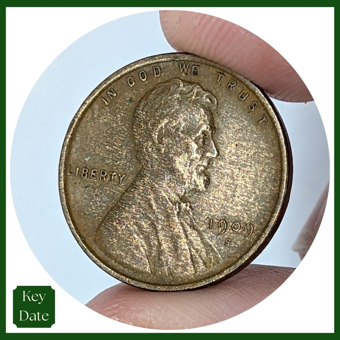 1909-S Wheat Cent - KEY Date: First year of issue