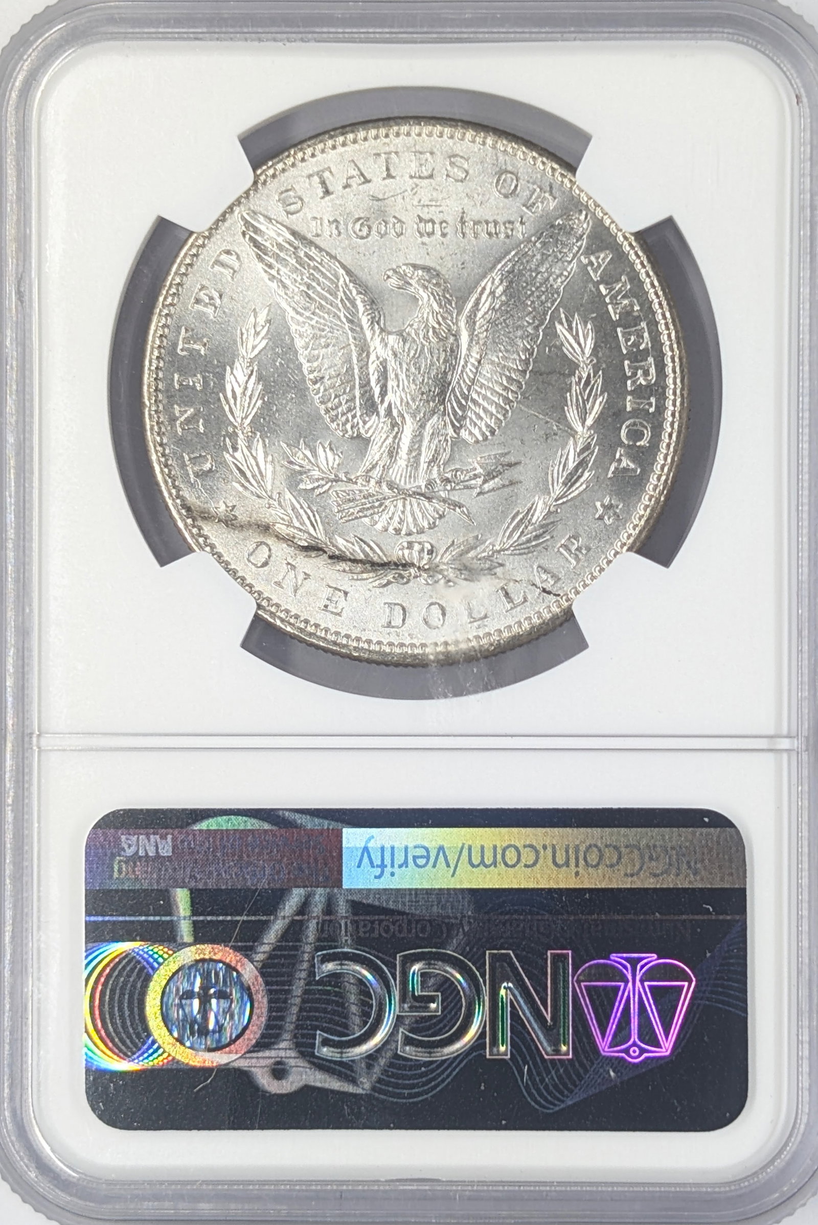 NGC 1887 MS63 Morgan Silver Dollar - 2