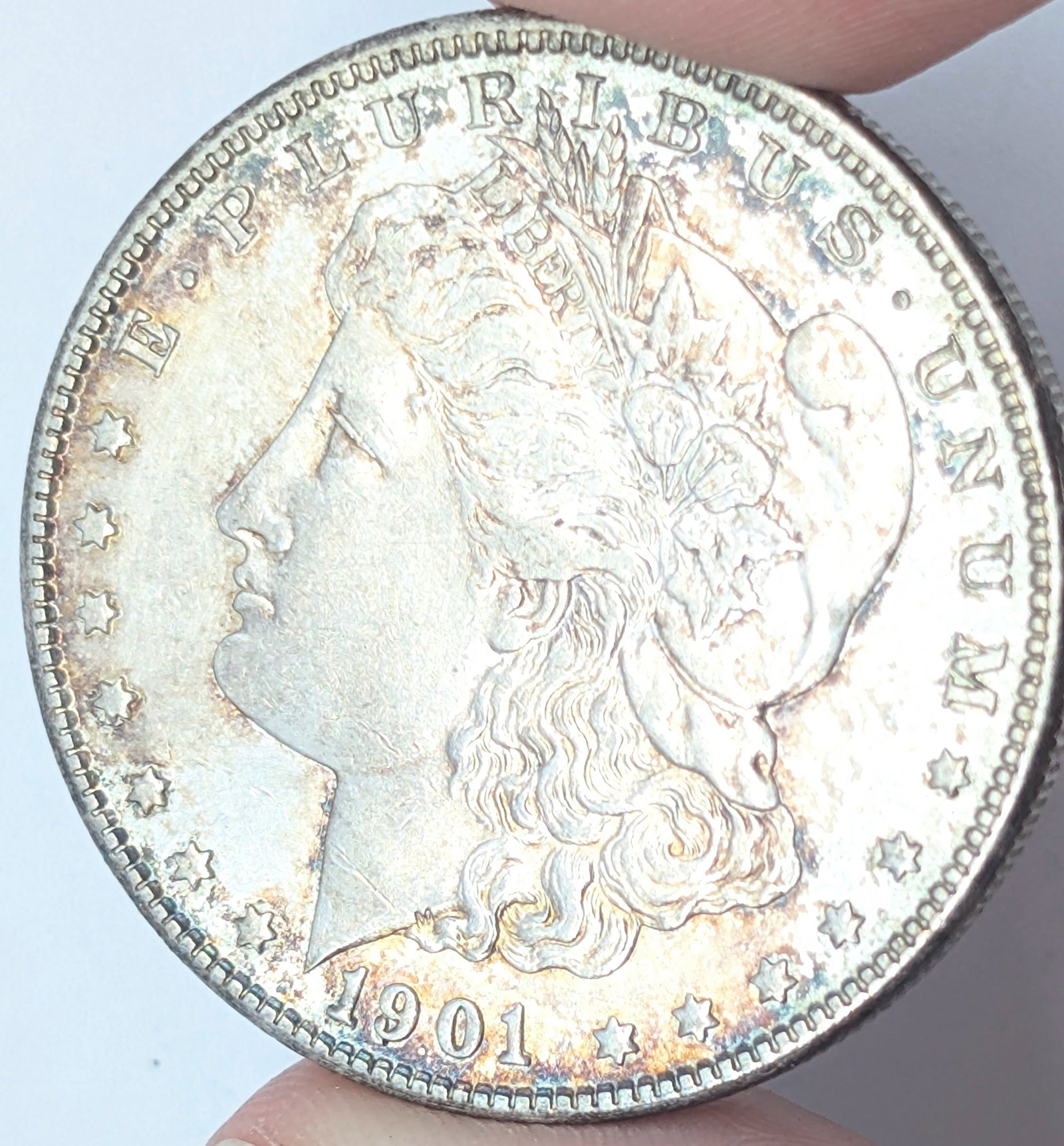 1901-O Morgan Silver Dollar - Toned - 2