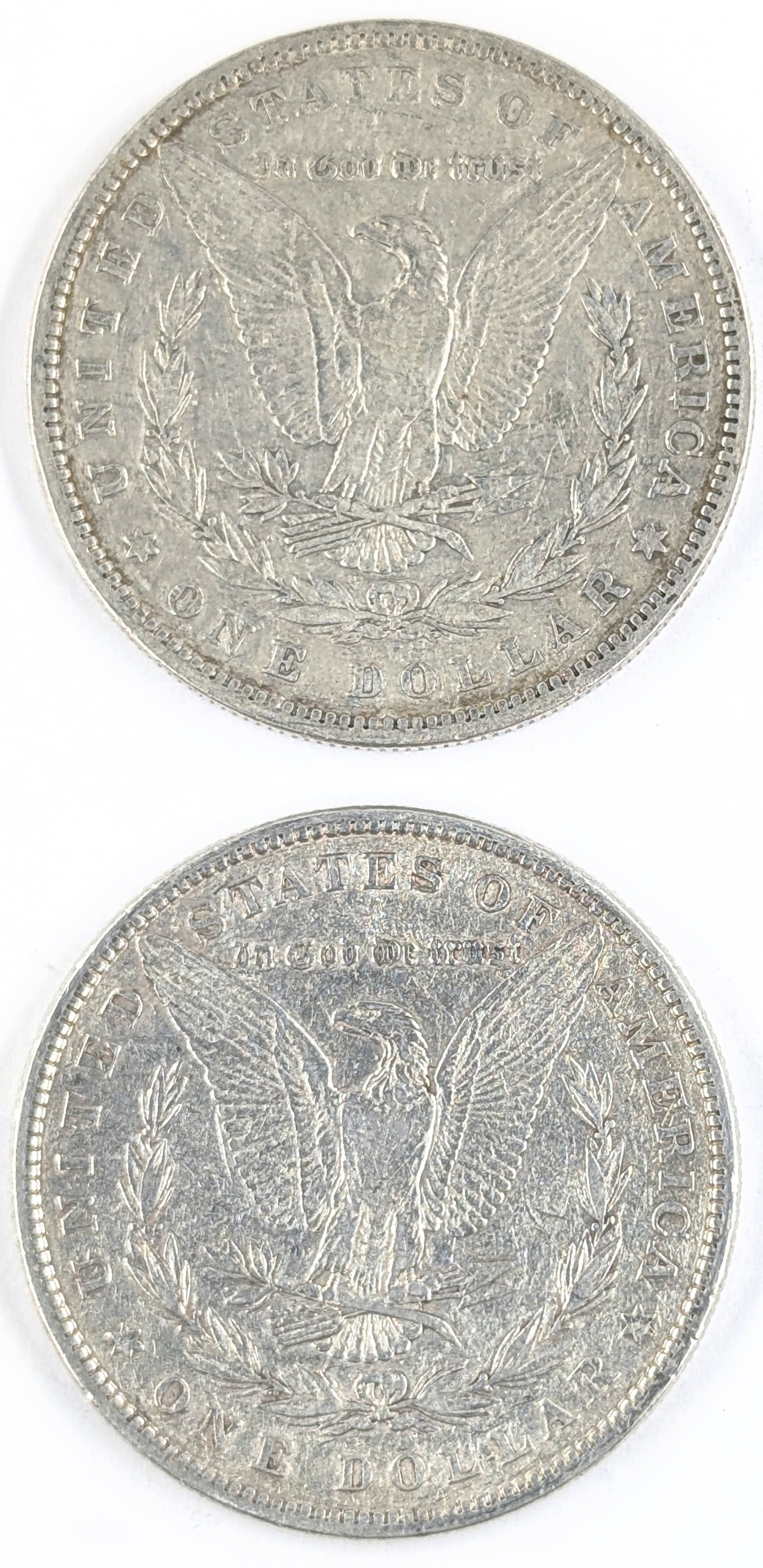 Lot of 2 Morgan Silver Dollars - 1879, 1881 - 2