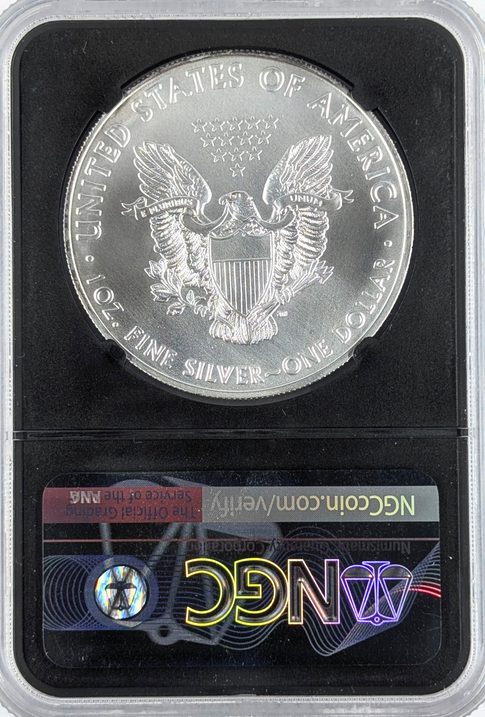 NGC 2018 MS70 American Silver Eagle Dollar - First Day of Issue - 2
