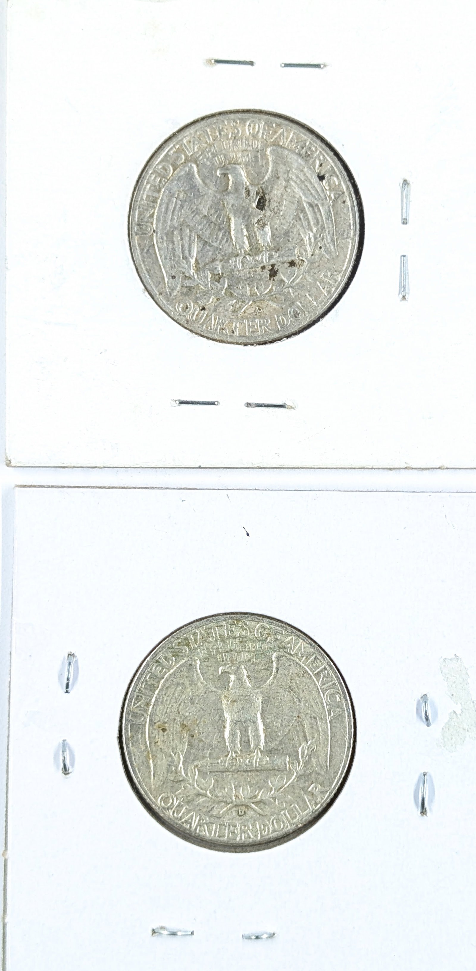 Lot of 2 Silver Washington Quarters - 1962-D, 1964-D - 2