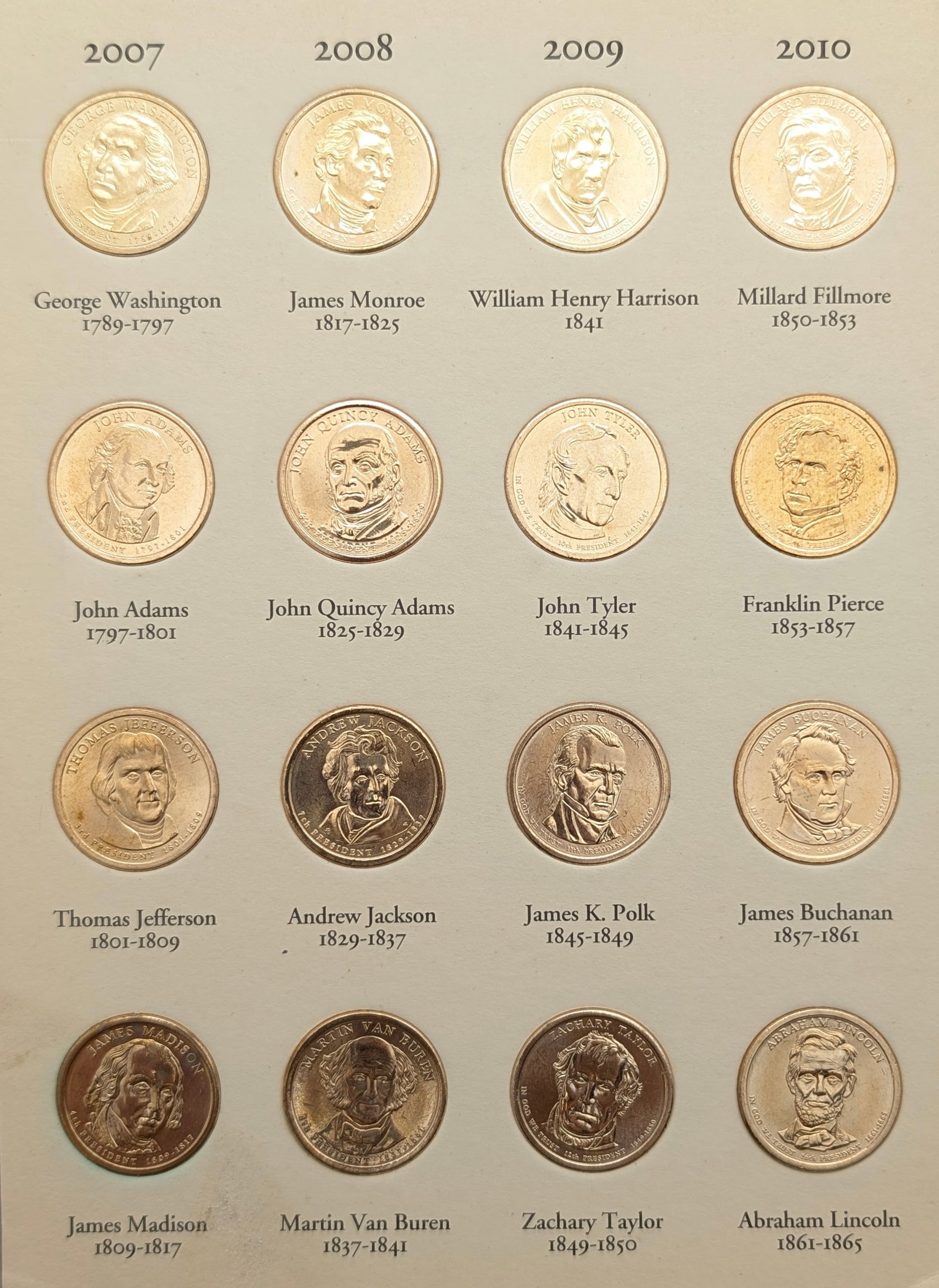 Littleton Presidential Dollars 2007-2020 Book w/ 45 Coins - 3