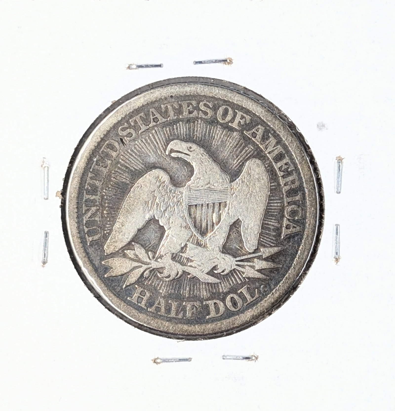 1853 Silver Seated Liberty Half Dollar w/ Arrows & Rays - 2