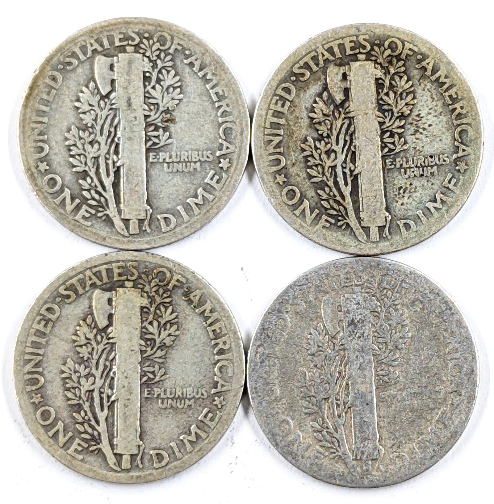 Lot of 2 Silver Mercury Dimes - 1923-1926 - 2