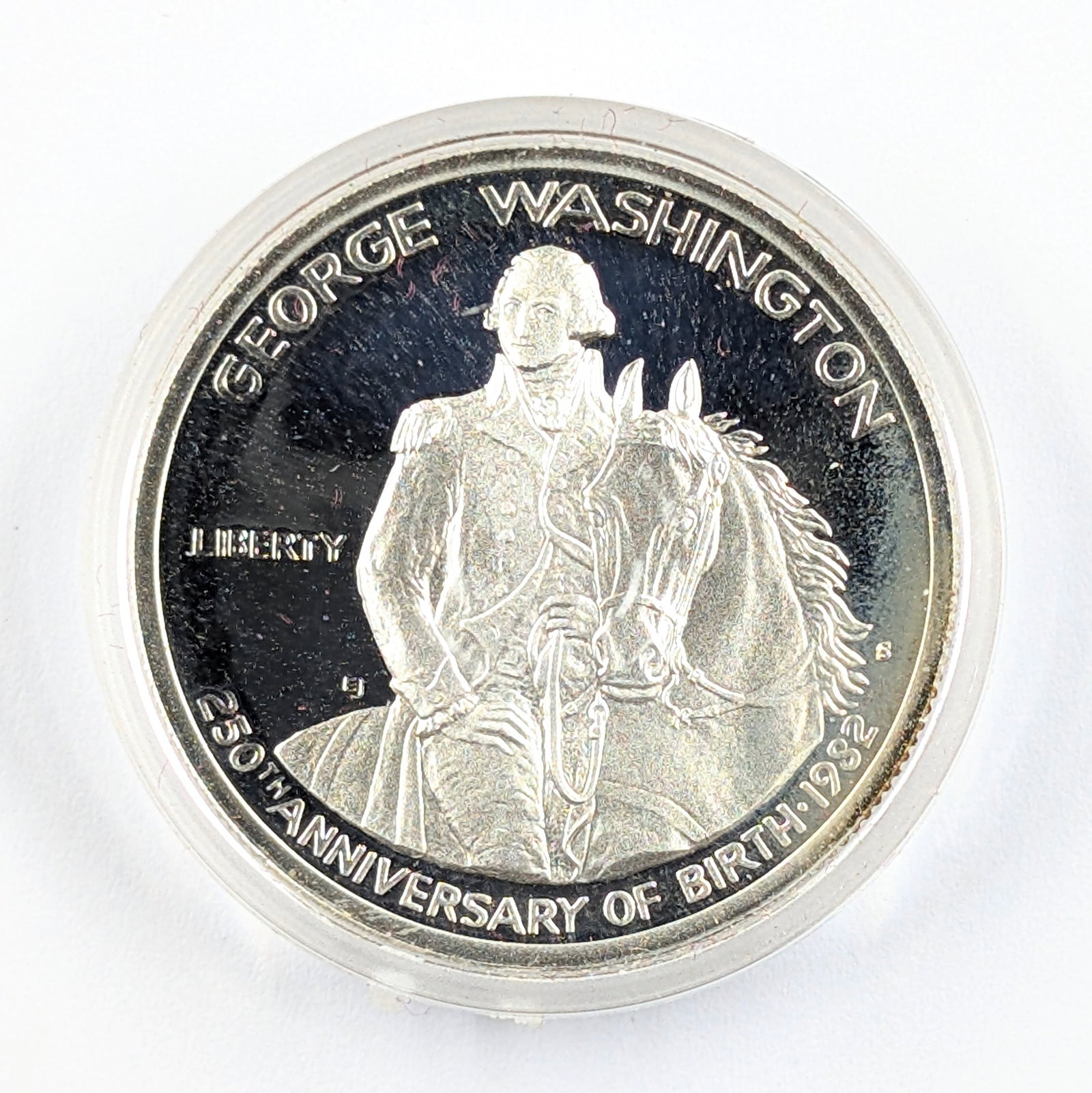 1982-S Proof Silver Washington Commemorative Half Dollar - Lightly Toned - 2