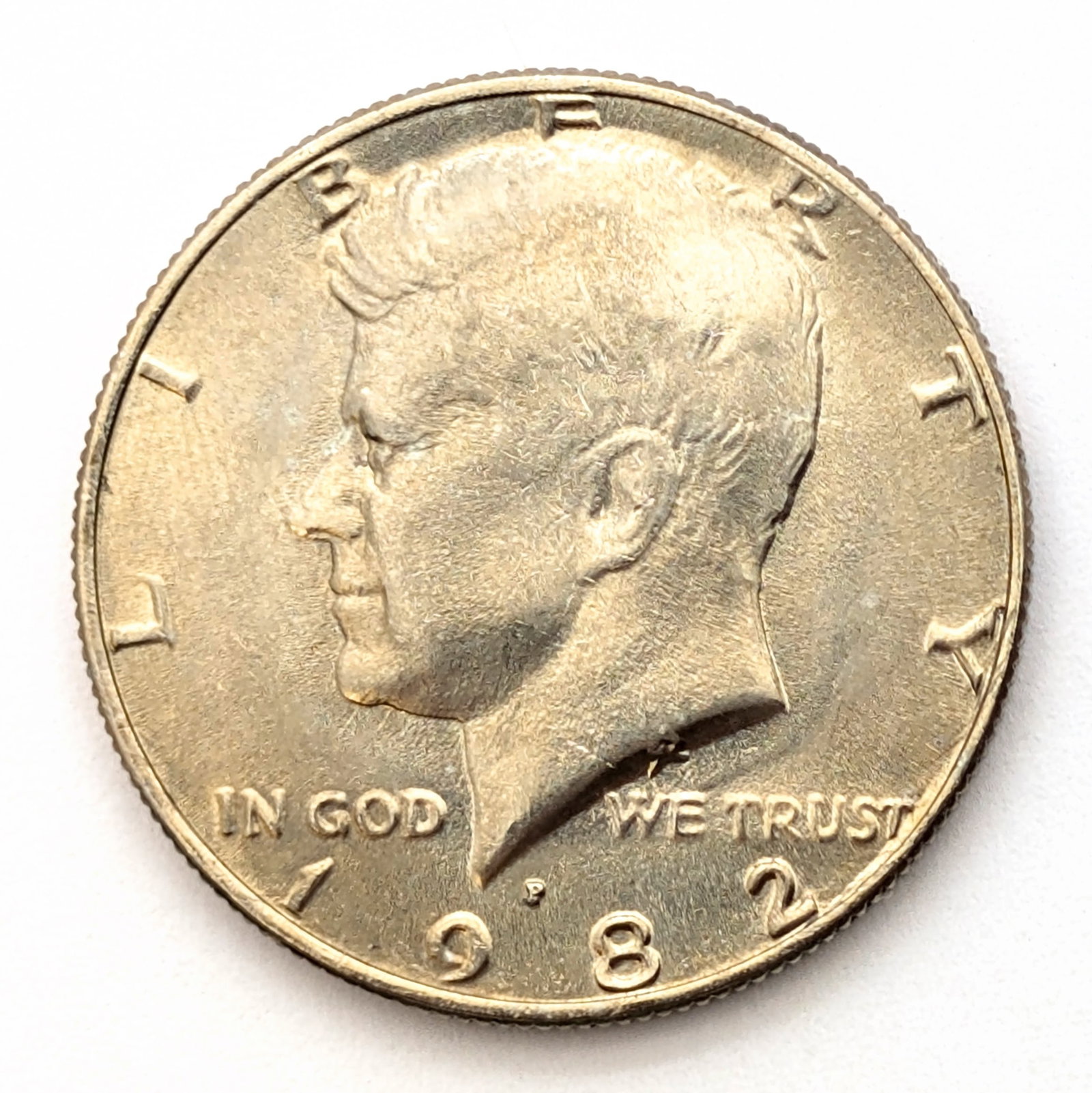 Tube of 20 Uncirculated 1982-P John F Kennedy Half Dollars - 2