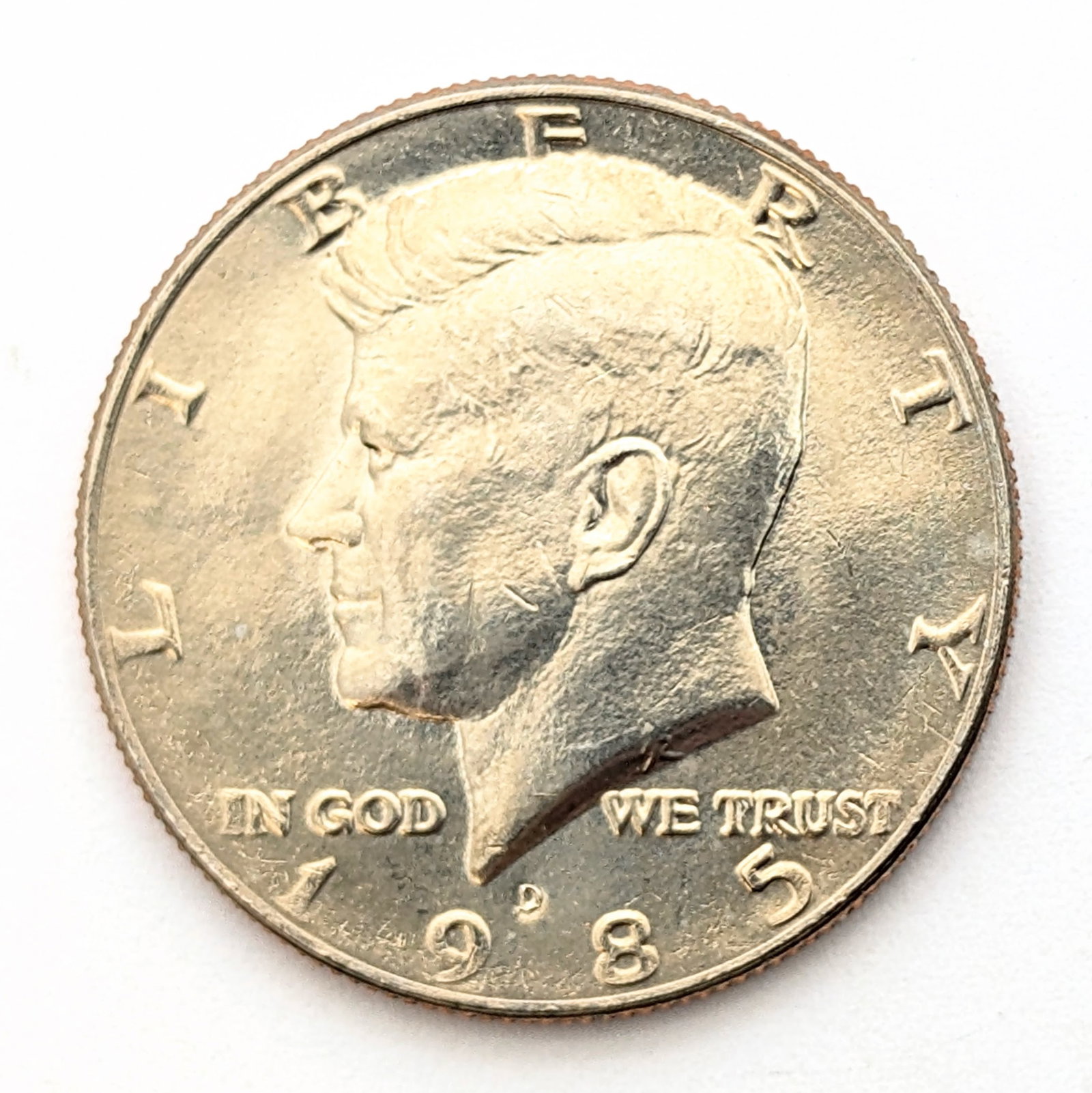 Tube of 20 Uncirculated 1985-D John F Kennedy Half Dollars - 2