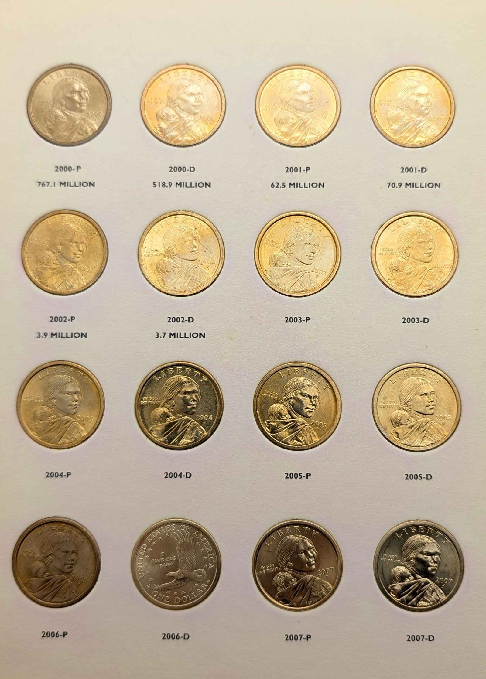 Littleton Sacagawea Dollar 2000-2012 Book w/ 29 Coins - 2