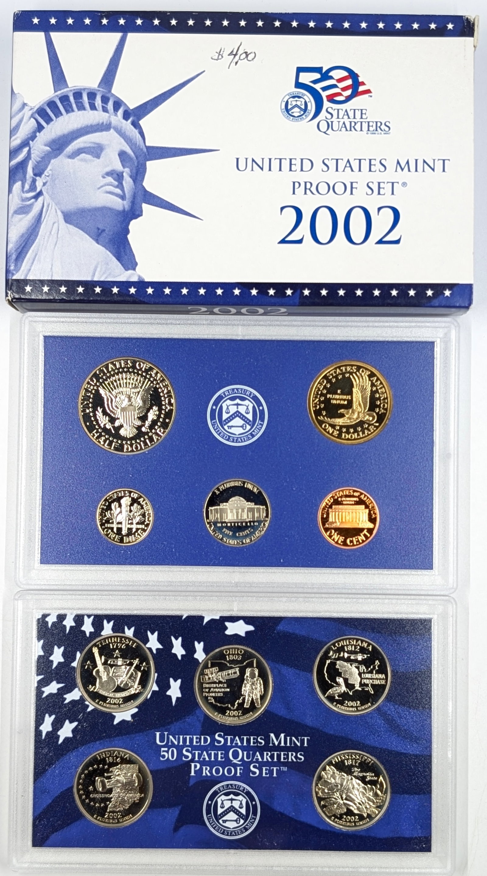 2002 US Mint Proof Set w/ COA - 2