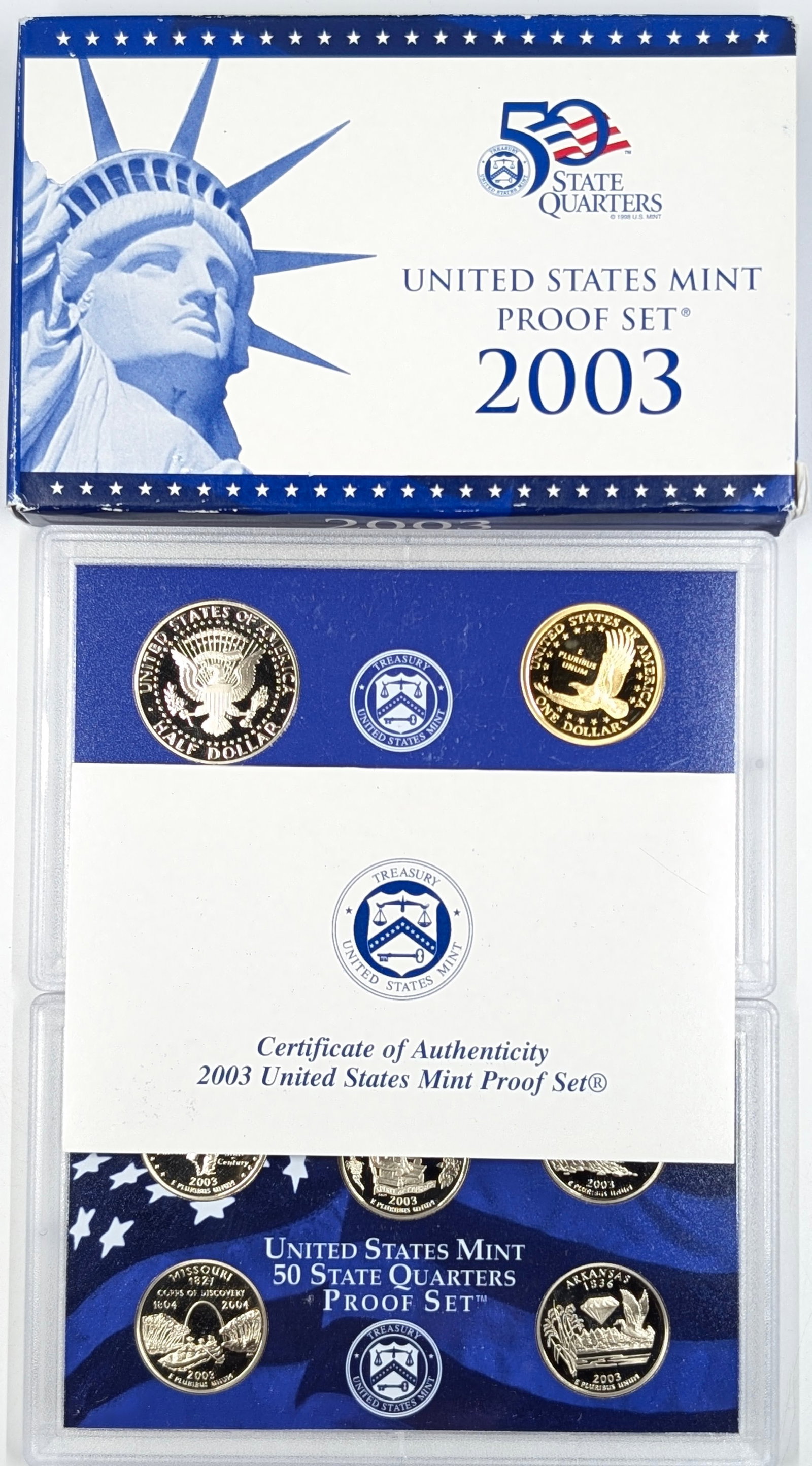 2003 US Mint Proof Set w/ COA - 3