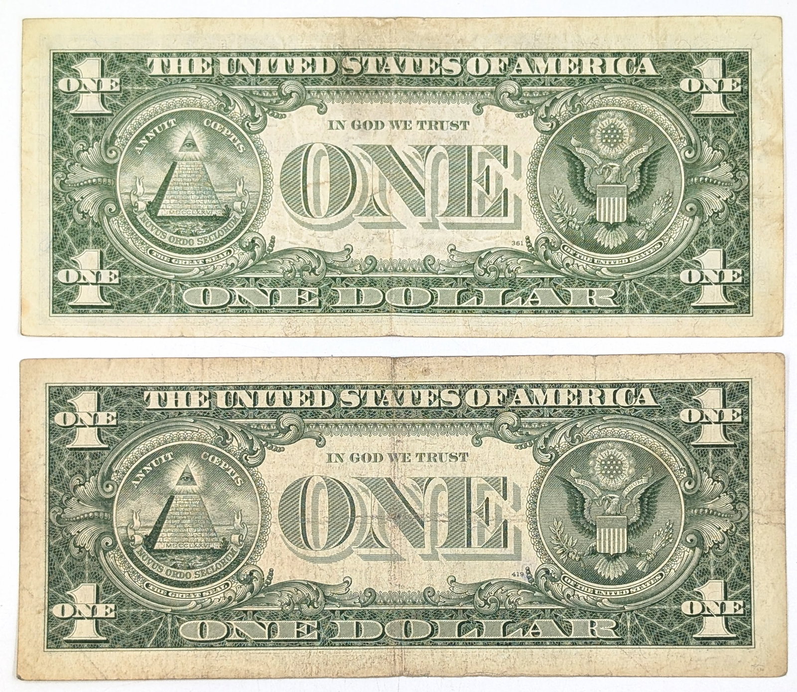 Lot of 2 - 1957 A/B $1 Star Notes - Silver Certificates - 2