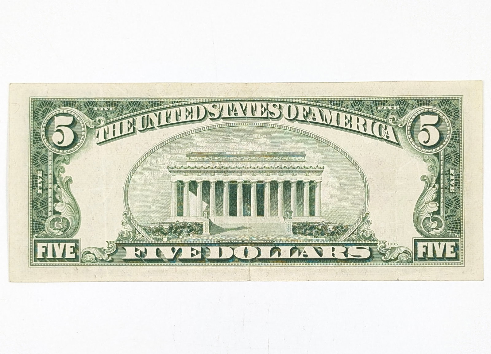 1928-F $5 Note - Red Seal - 2