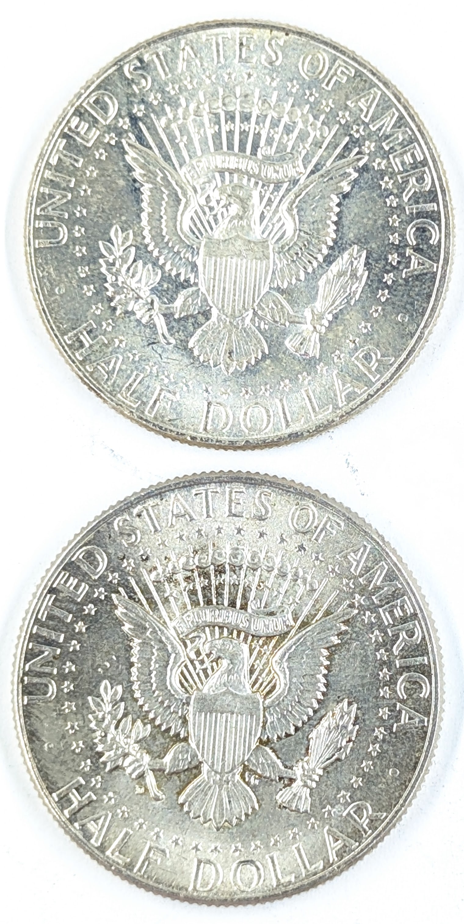 Lot of 2 Silver 1964 John F Kennedy Half Dollars - 2