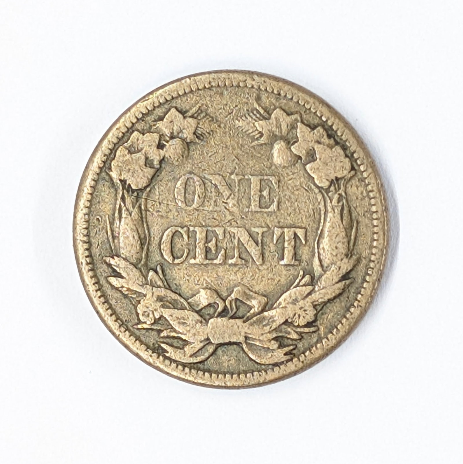 1858 Flying Cent - Large Letters - 2