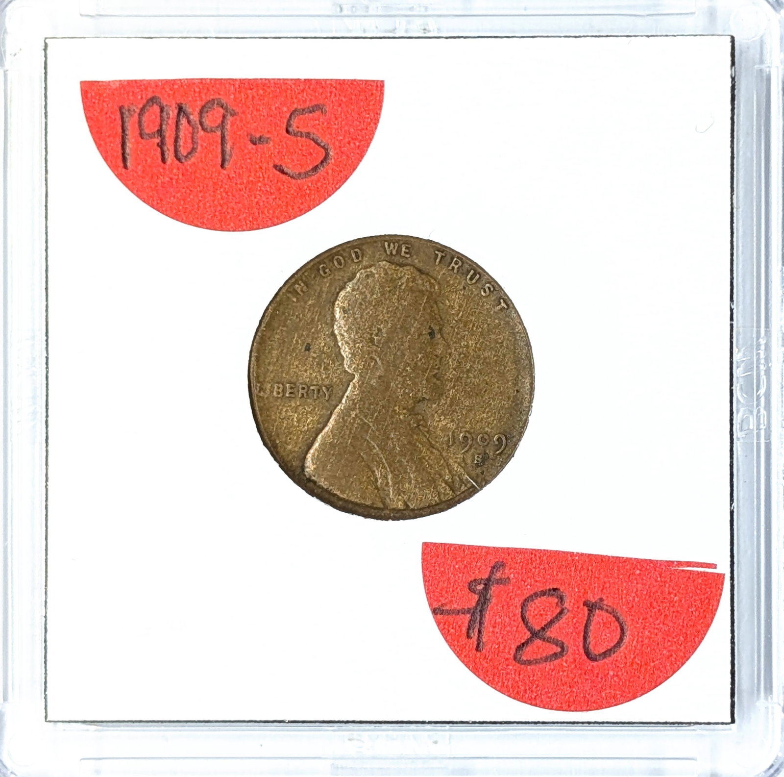 1909-S Wheat Cent - KEY Date - 2