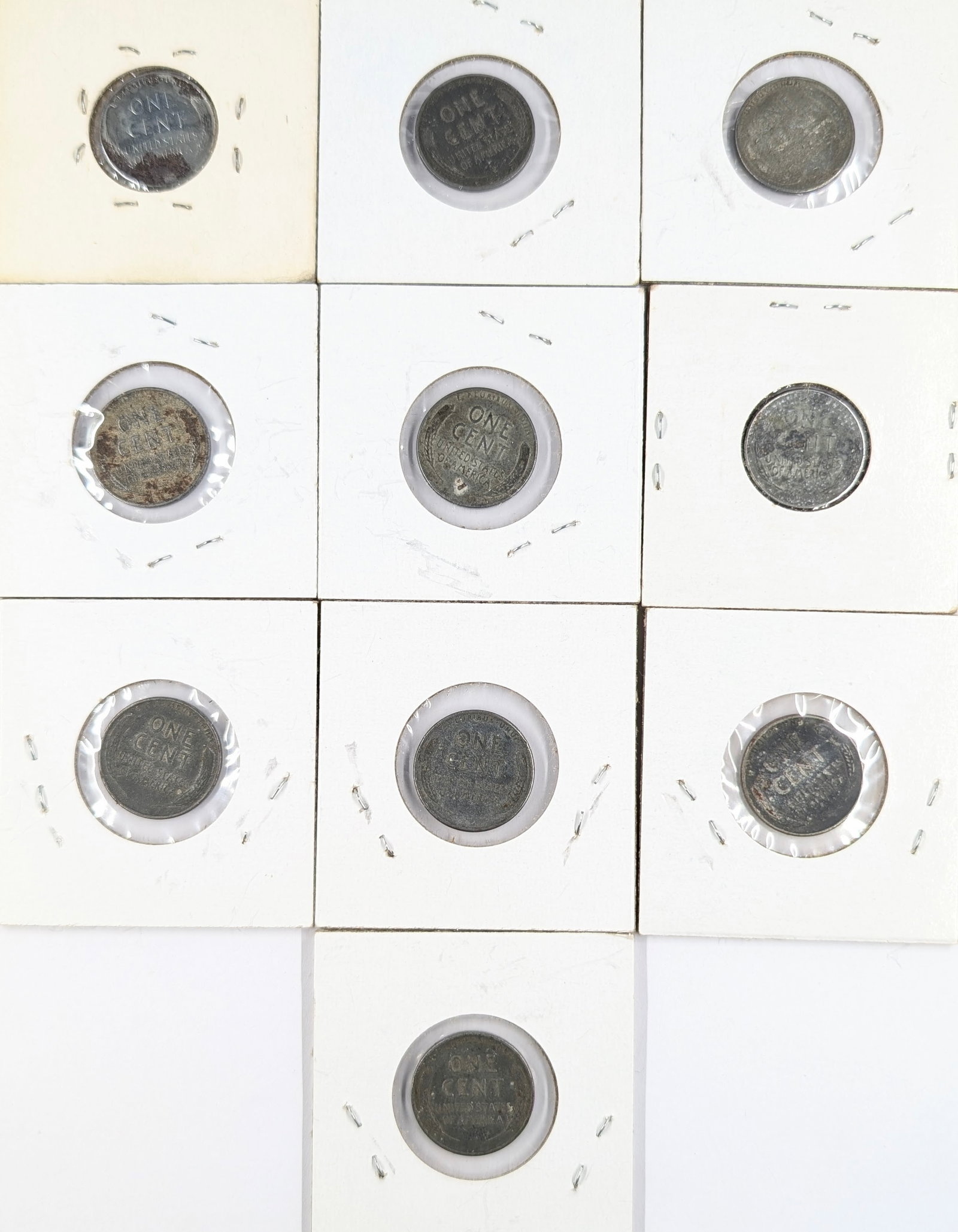 Lot of 10 - 1943 Steel Cents - 2