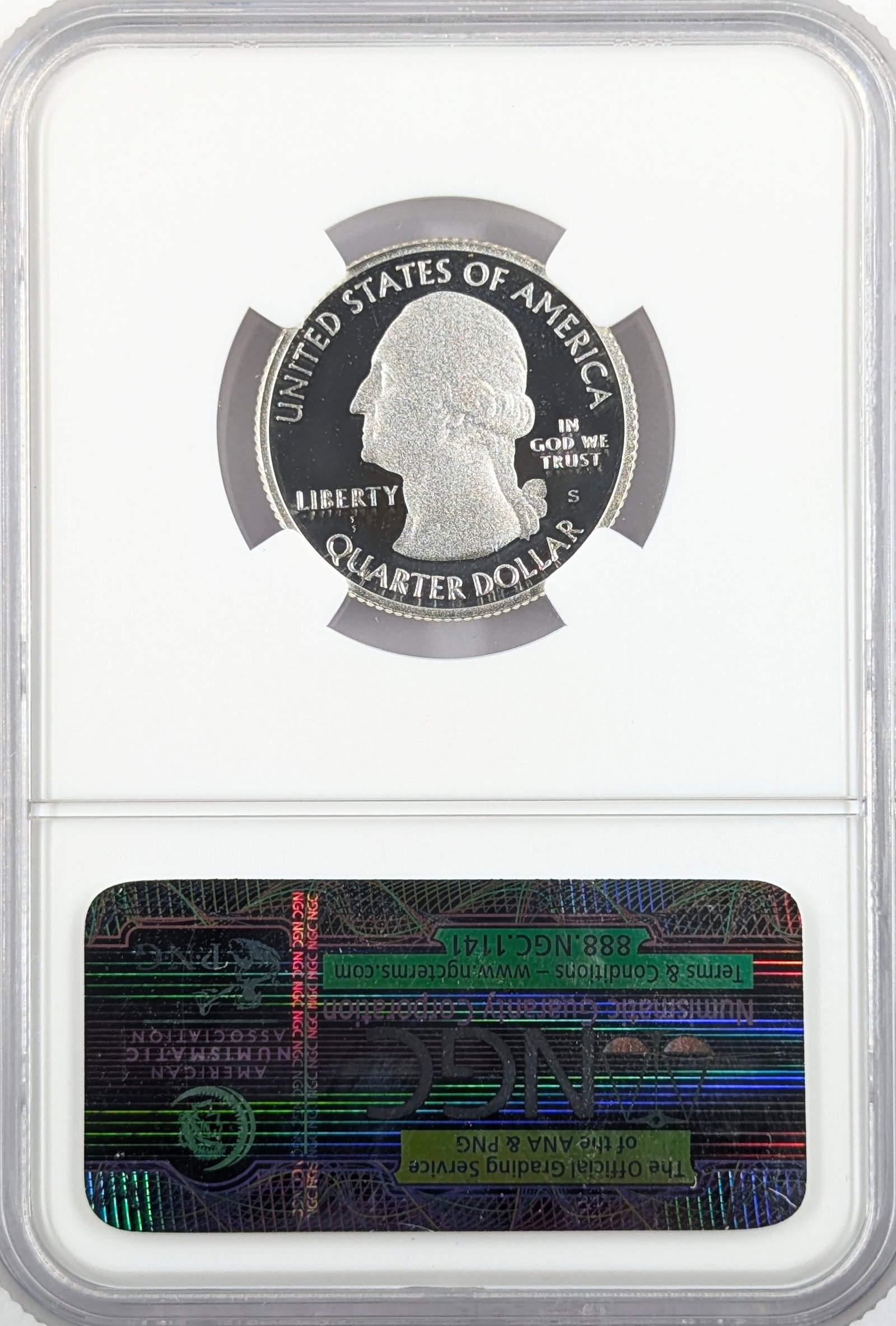 NGC 2011-S PF69 Ultra Cameo Silver America the Beautiful Quarter - Gettysburg - 2
