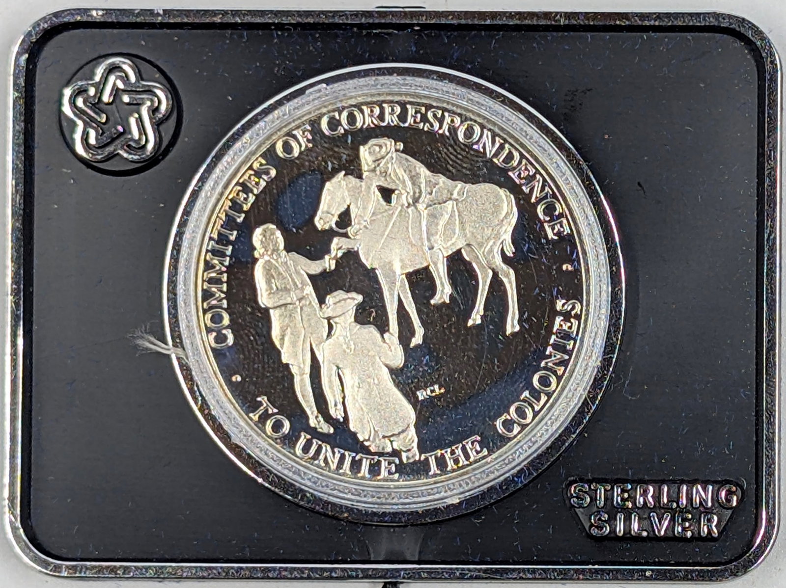 Sterling Silver 1973 American Revolution Bicentennial Medal - 2