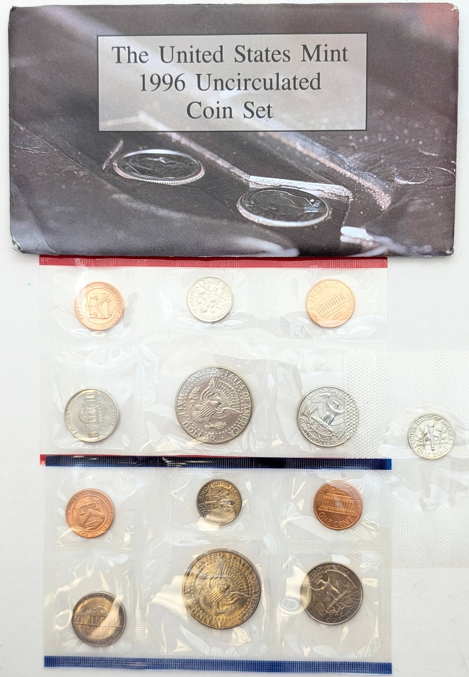 1996 US Mint Uncirculated Coin Set w/ 1996-W Dime! - 2