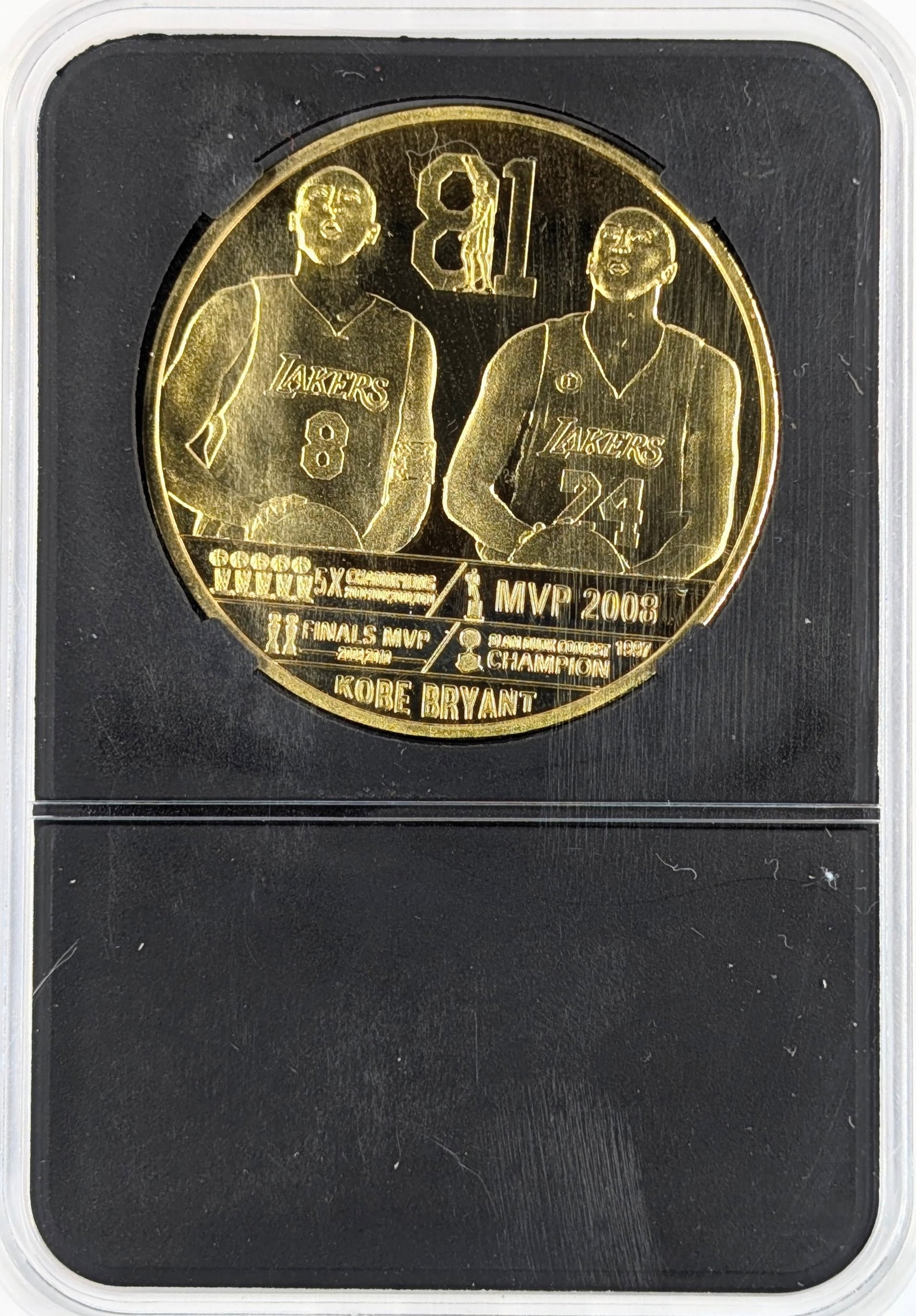 Kobe Bryant Lakers Black Mamba Commemorative Medal in Case - 2