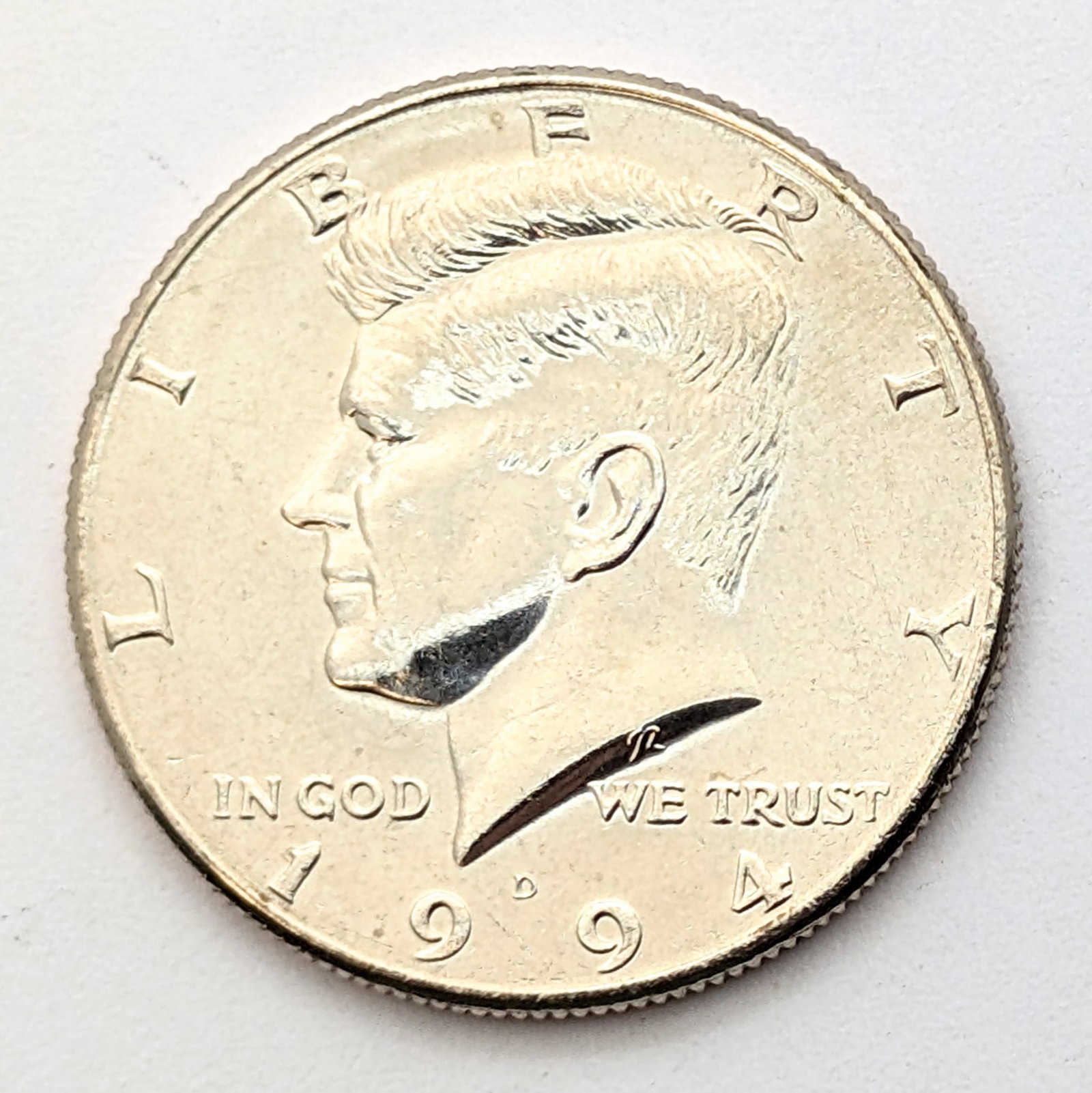 Tube of 20 Uncirculated 1994-D John F Kennedy Half Dollars - 2