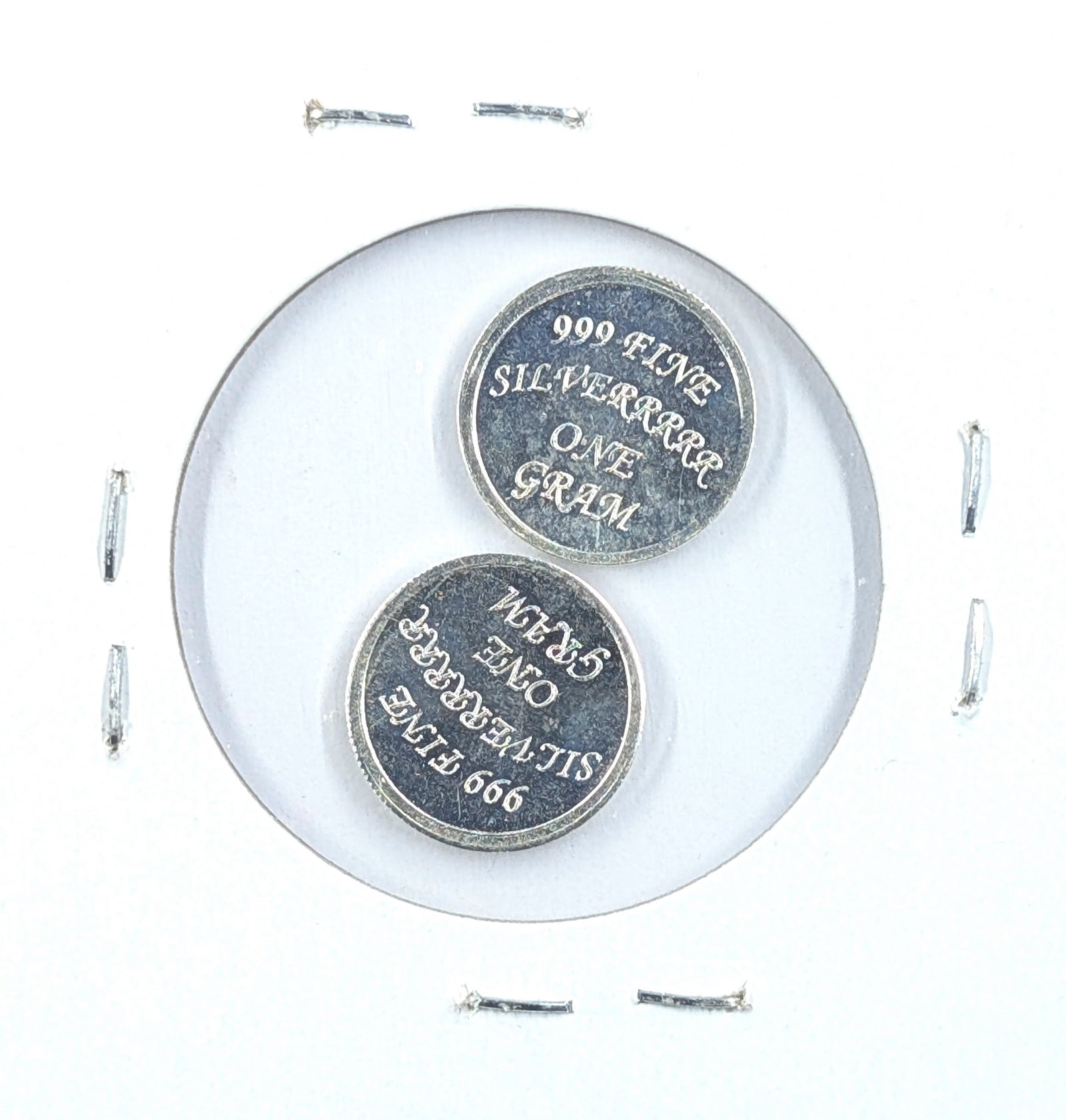 Lot of 2 - 1 Gram (each) Fine .999 Silver - The Currency Club & The Coin Shack - 2