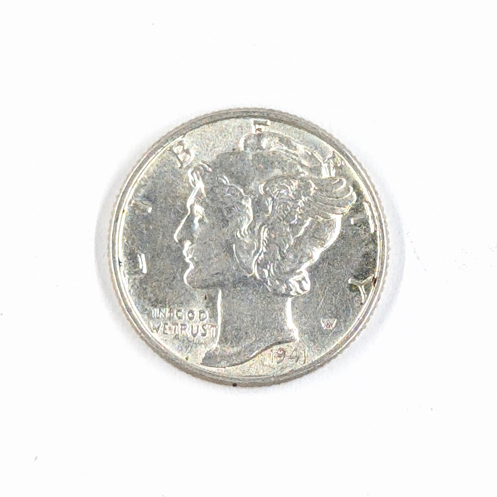 FEATURE 1941 Silver Mercury Dime - Uncirculated, Full Lines (1 of 2)
