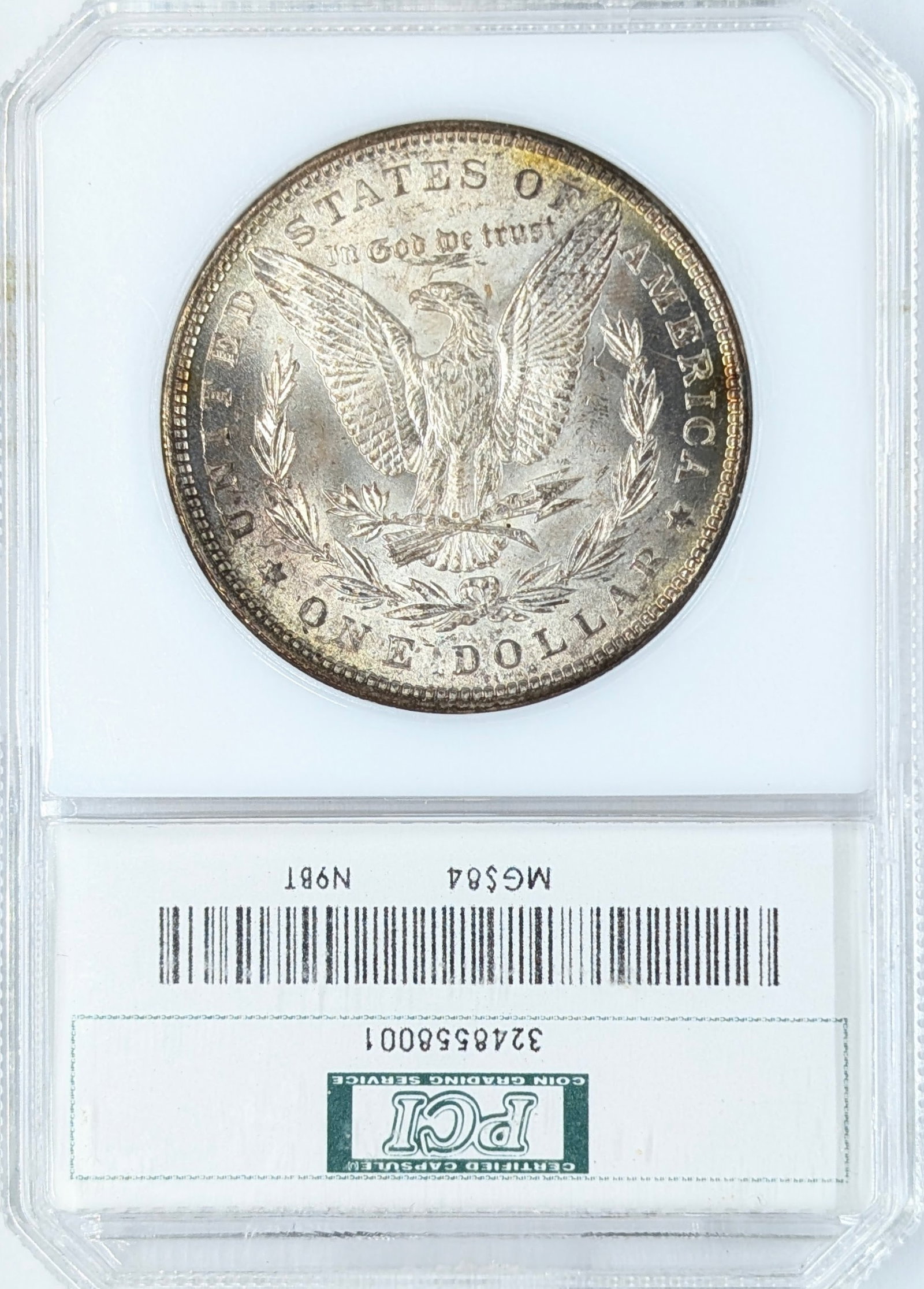 PCI 1884 MS62 Morgan Silver Dollar - 2