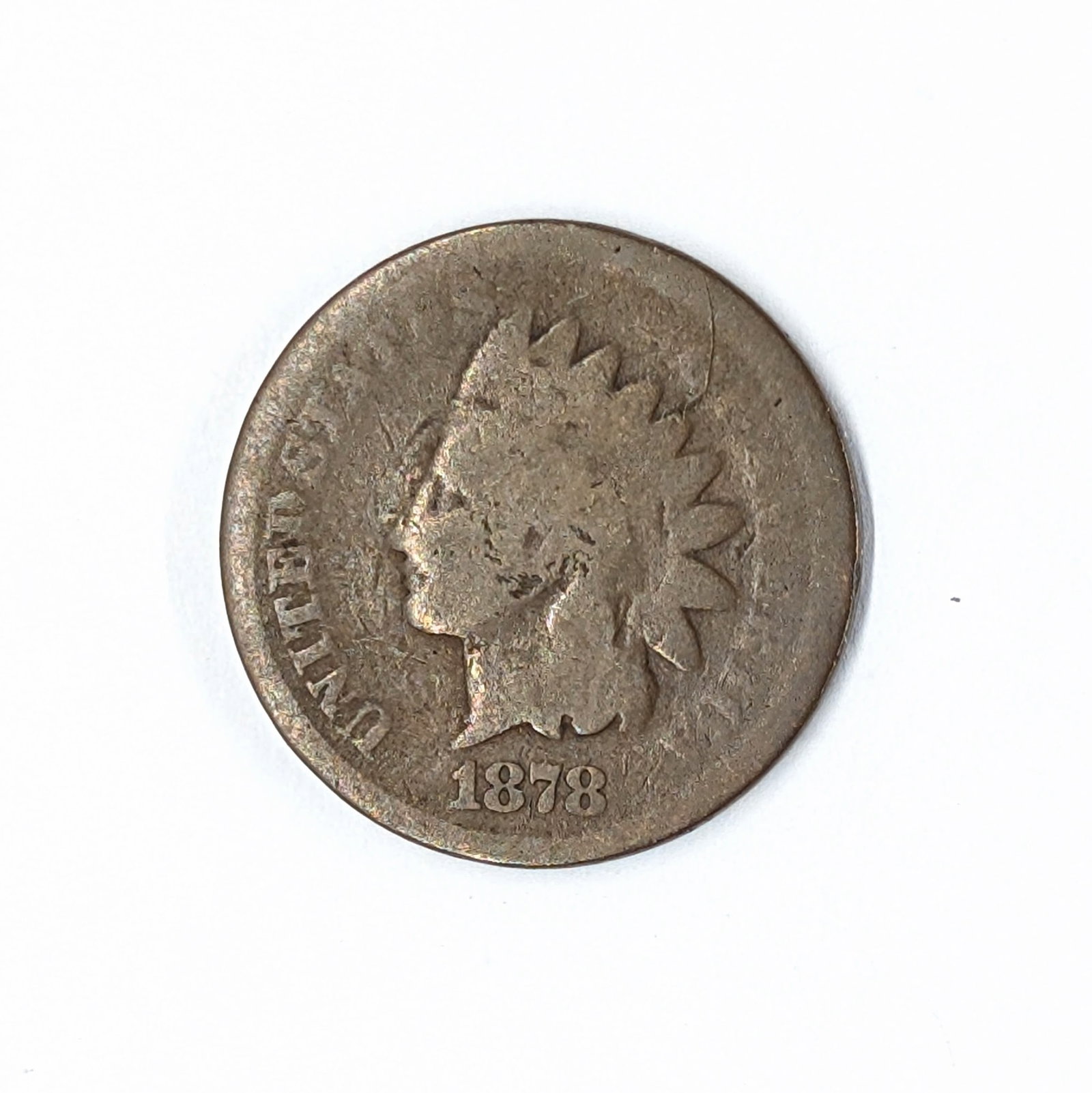 1878 Indian Head Cent - Semi-Key Date: Coin