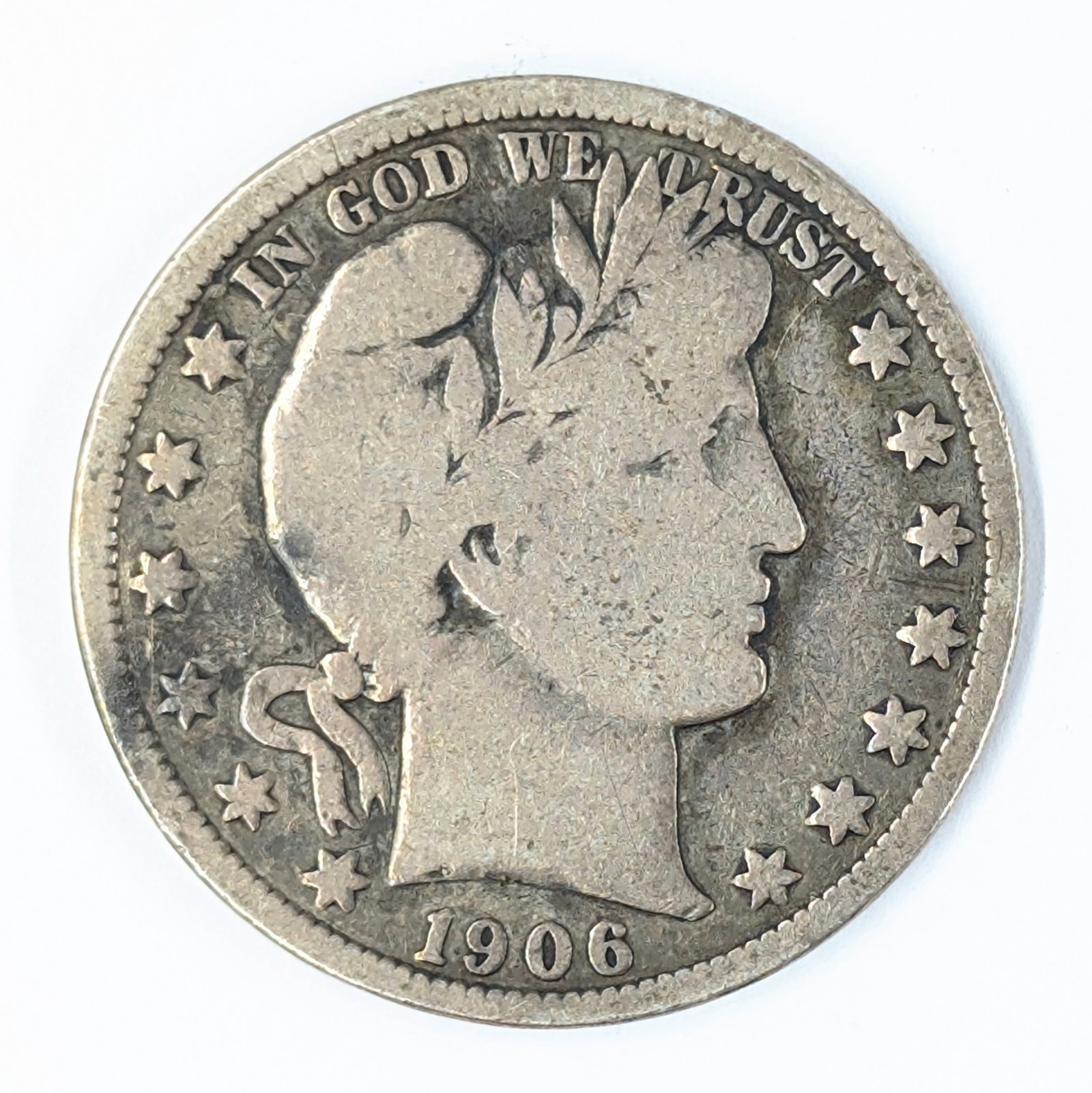1906-O Silver Barber Half Dollar (1 of 2)
