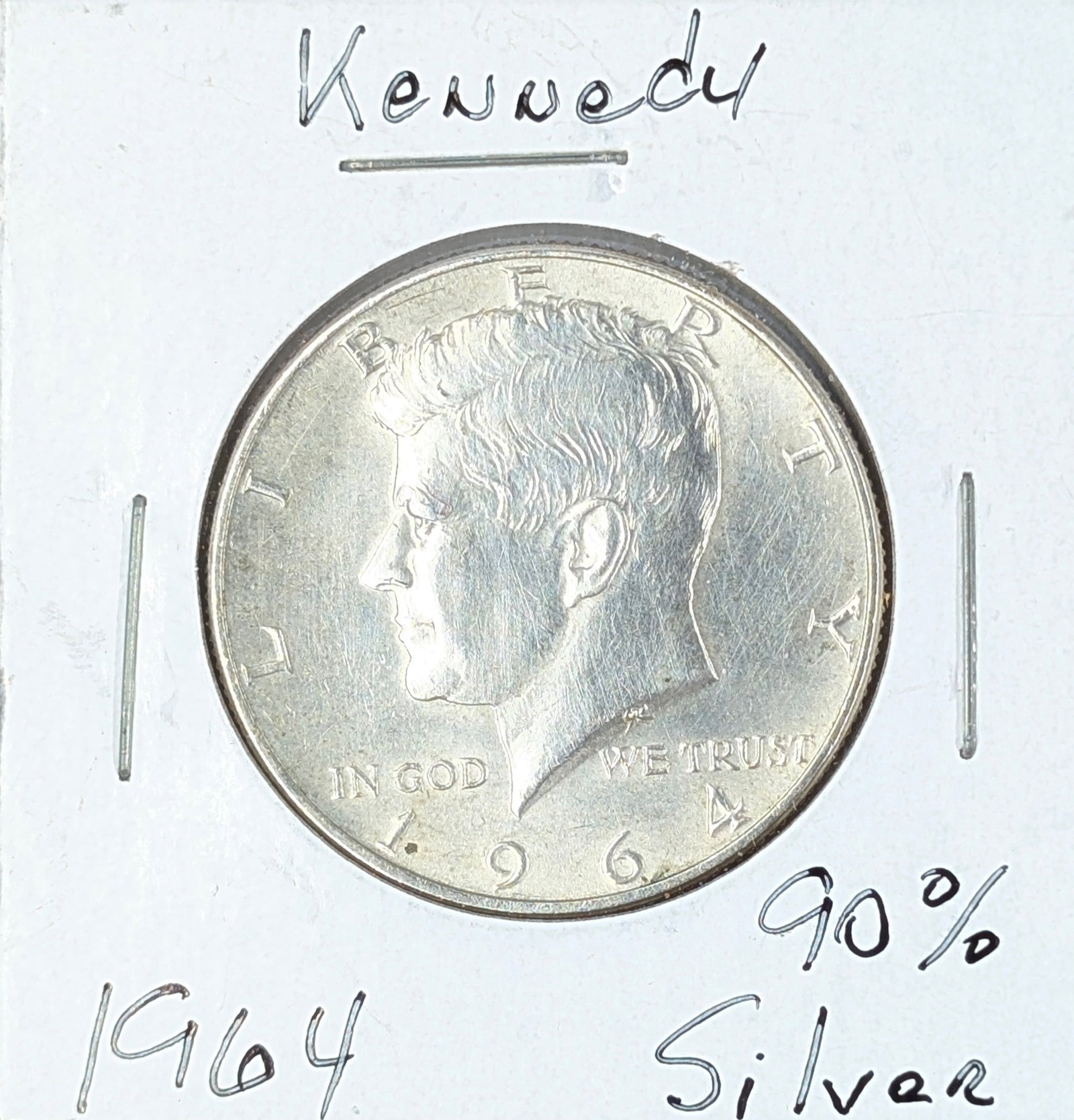 1964 Silver John F Kennedy Half Dollar - AU: Silver